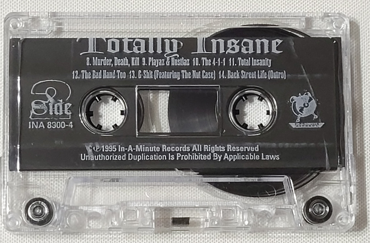 Totally Insane: Back Street Life Cassette Tape Dre-Dog Money Marc