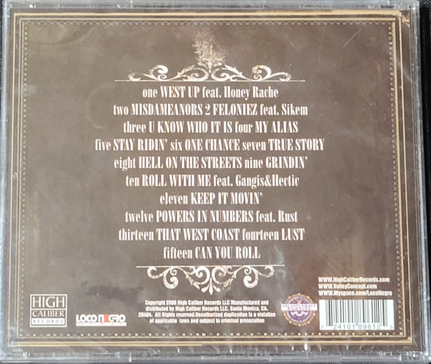 Loco Negro Southern Comfort Vol 1 CD Chicano Latino HTF OOP Rare