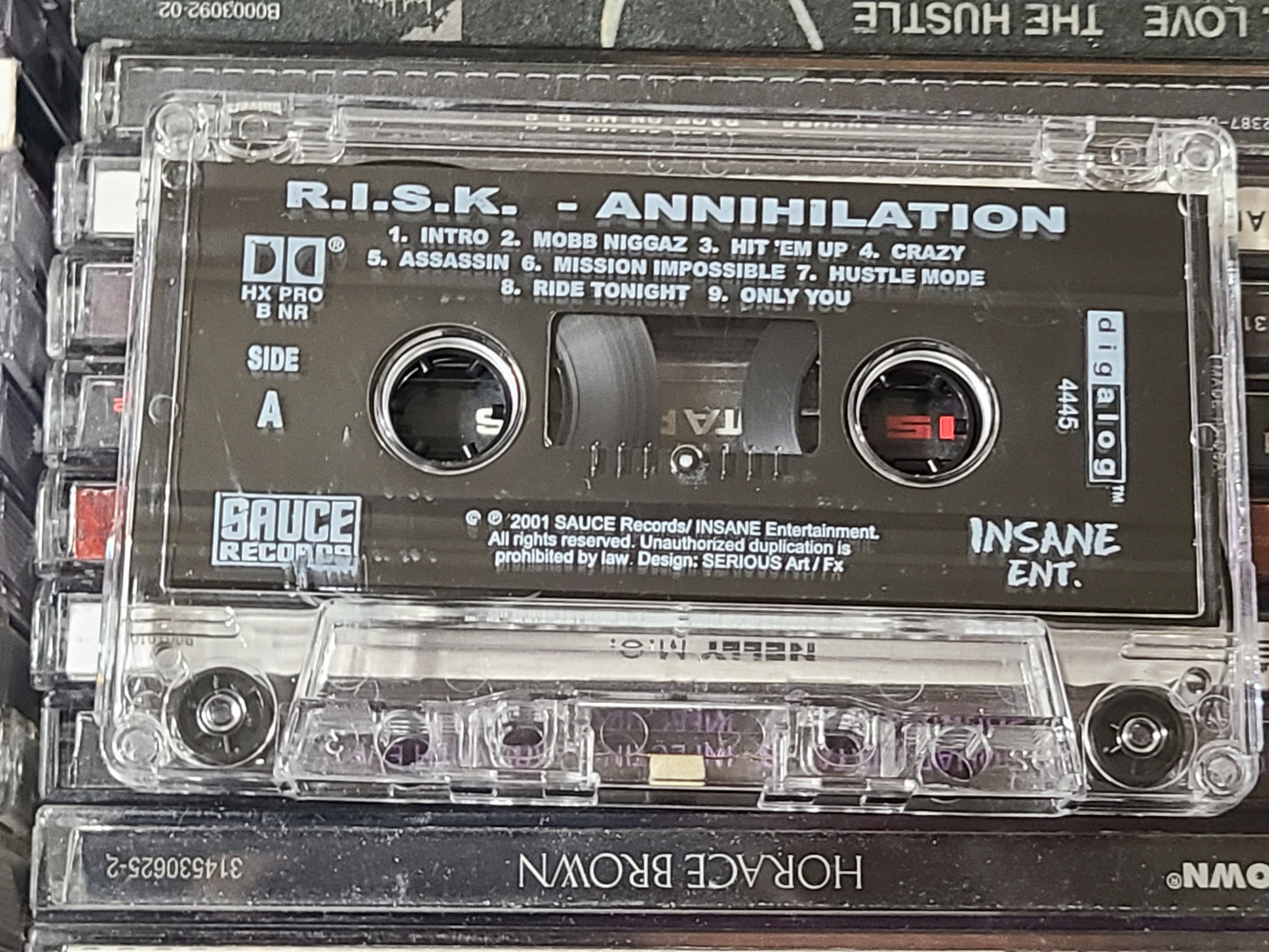 R.I.S.K. Annihilation 2001 Cassette Oakland Bay Area RISK Rare HTF OOP