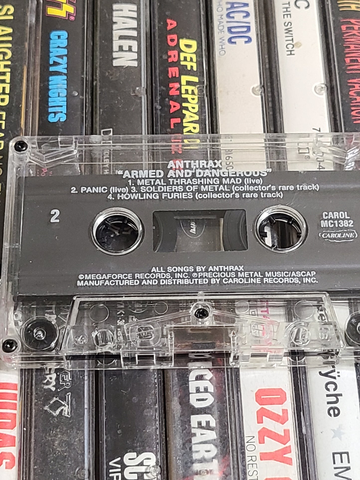 Anthrax Armed & Dangerous Cassette Tape Metal