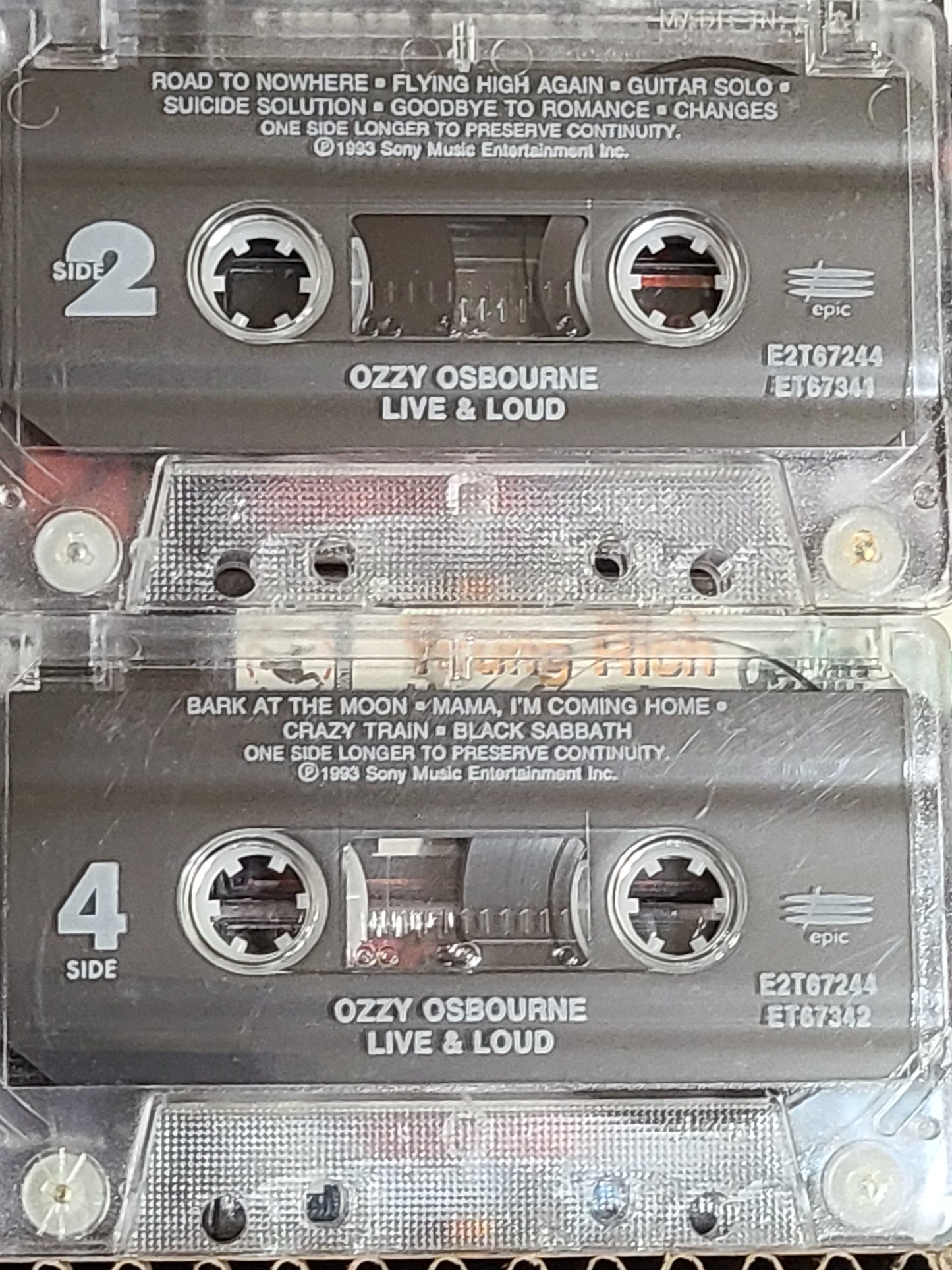 Ozzy Osbourne Live & Loud 2 Cassette Set Rare HTF OOP