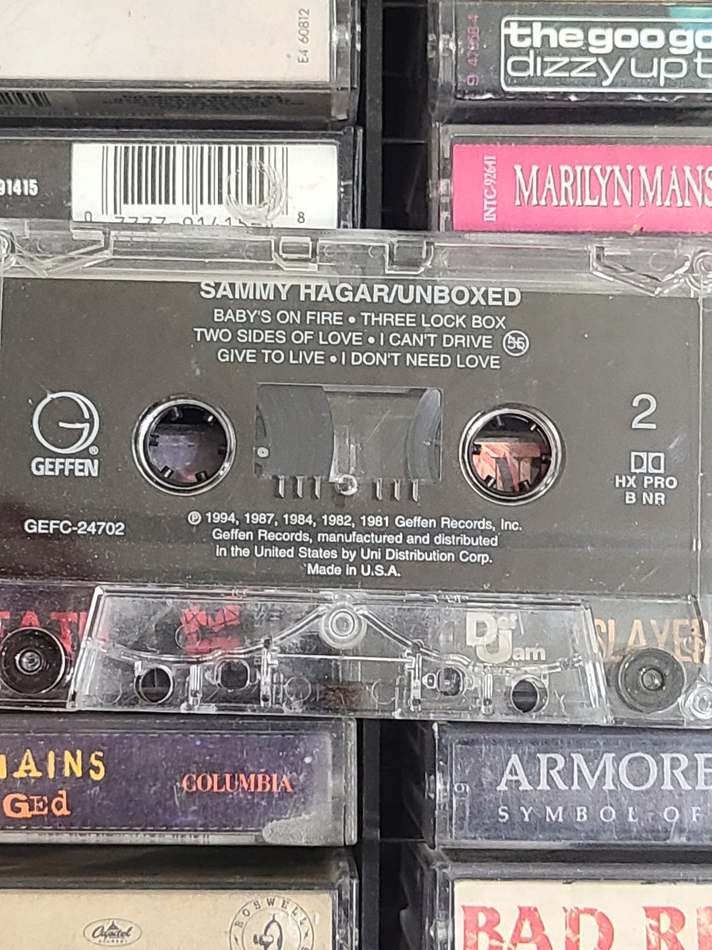 Sammy Hagar Unboxed Cassette