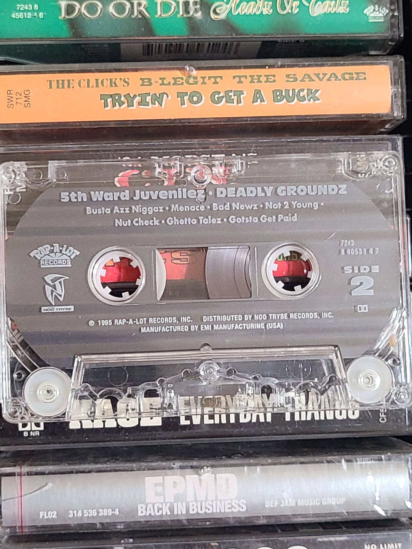 5th Ward Juvenilez Deadly Groundz Cassette Rare HTF OOP