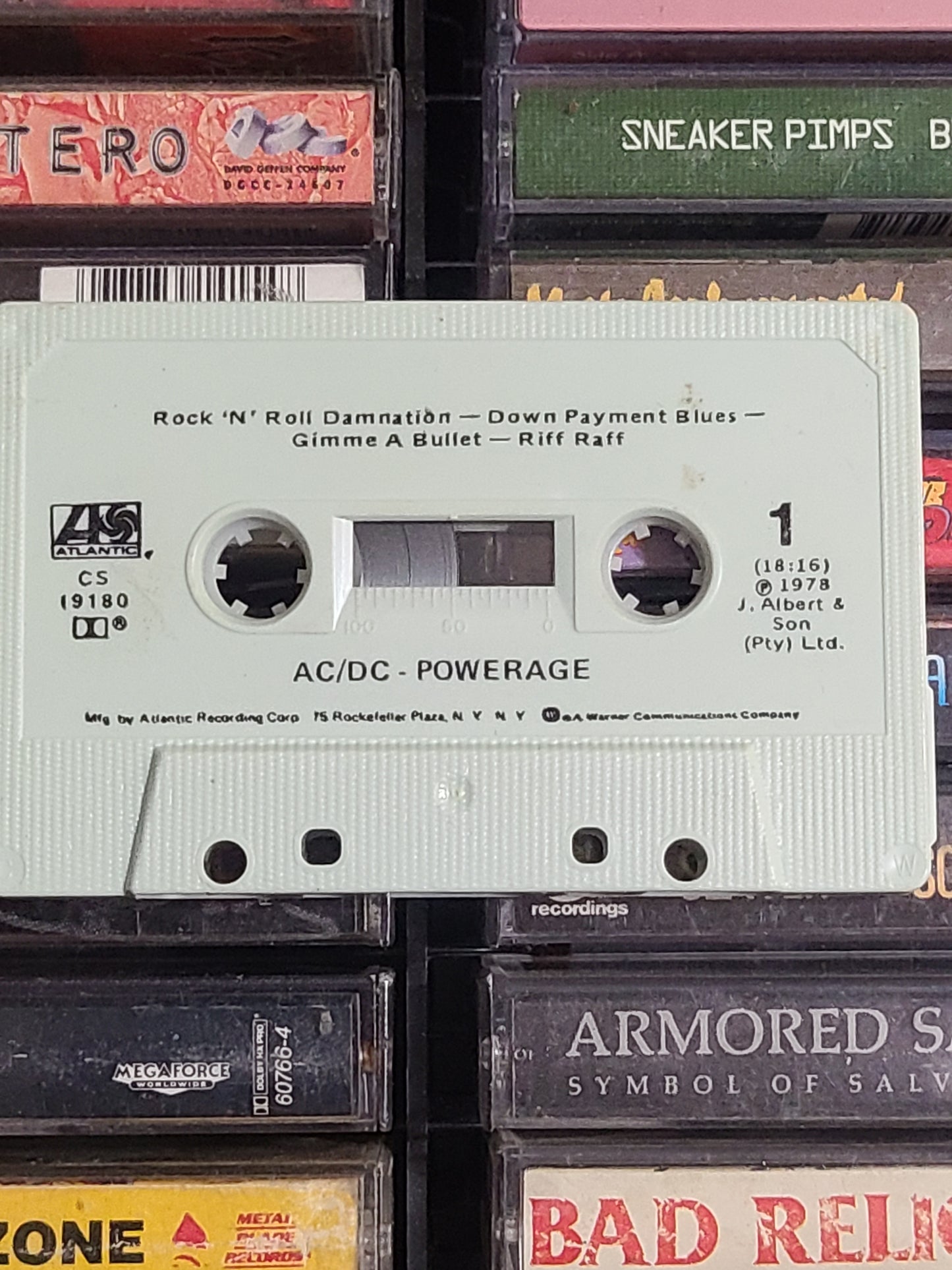 AC/DC Powerage Cassette Tape Metal