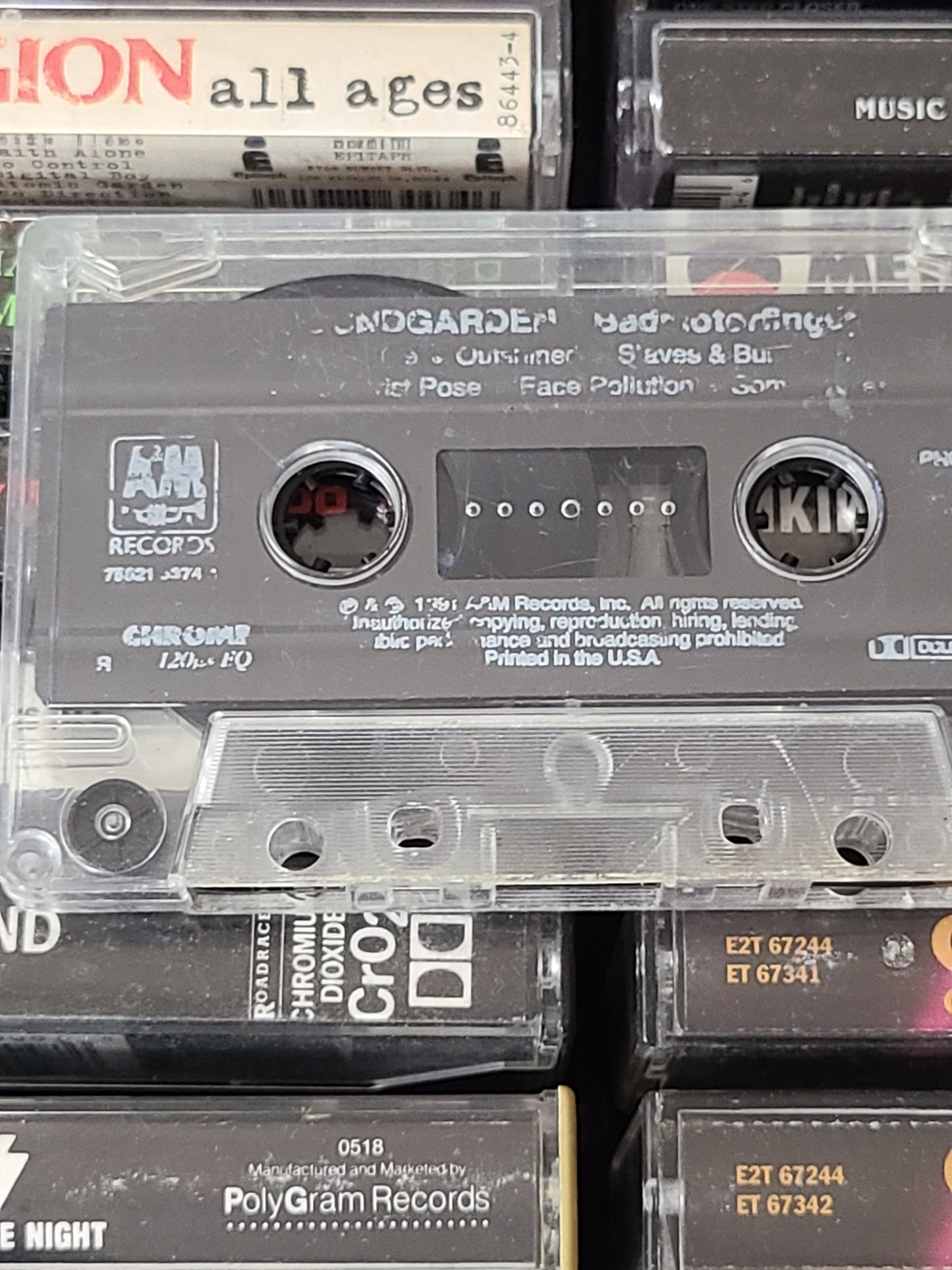 Soundgarden Badmotorfinger Cassette Grunge Rock Chris Cornell