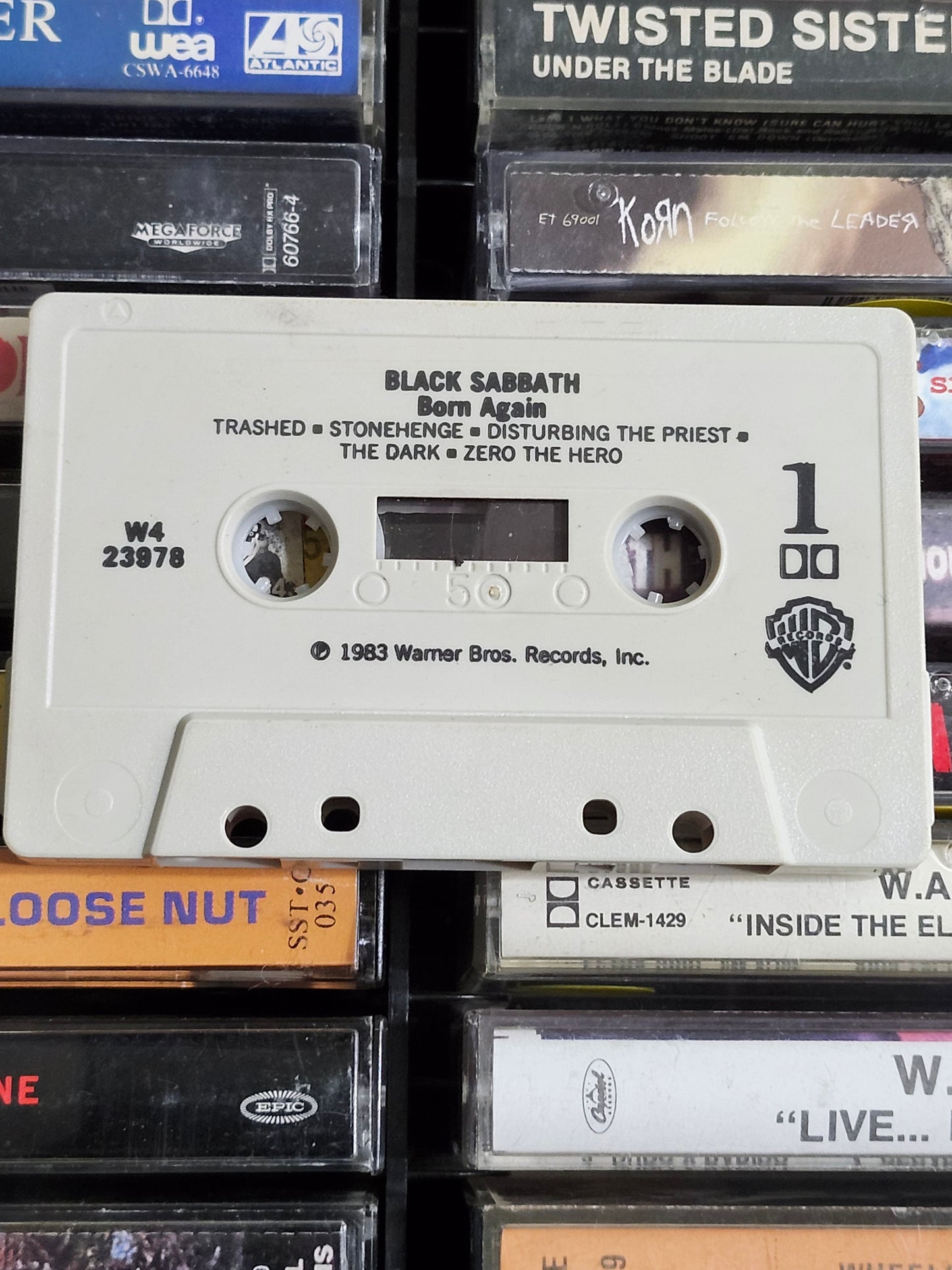 Black Sabbath Born Again Cassette Tape