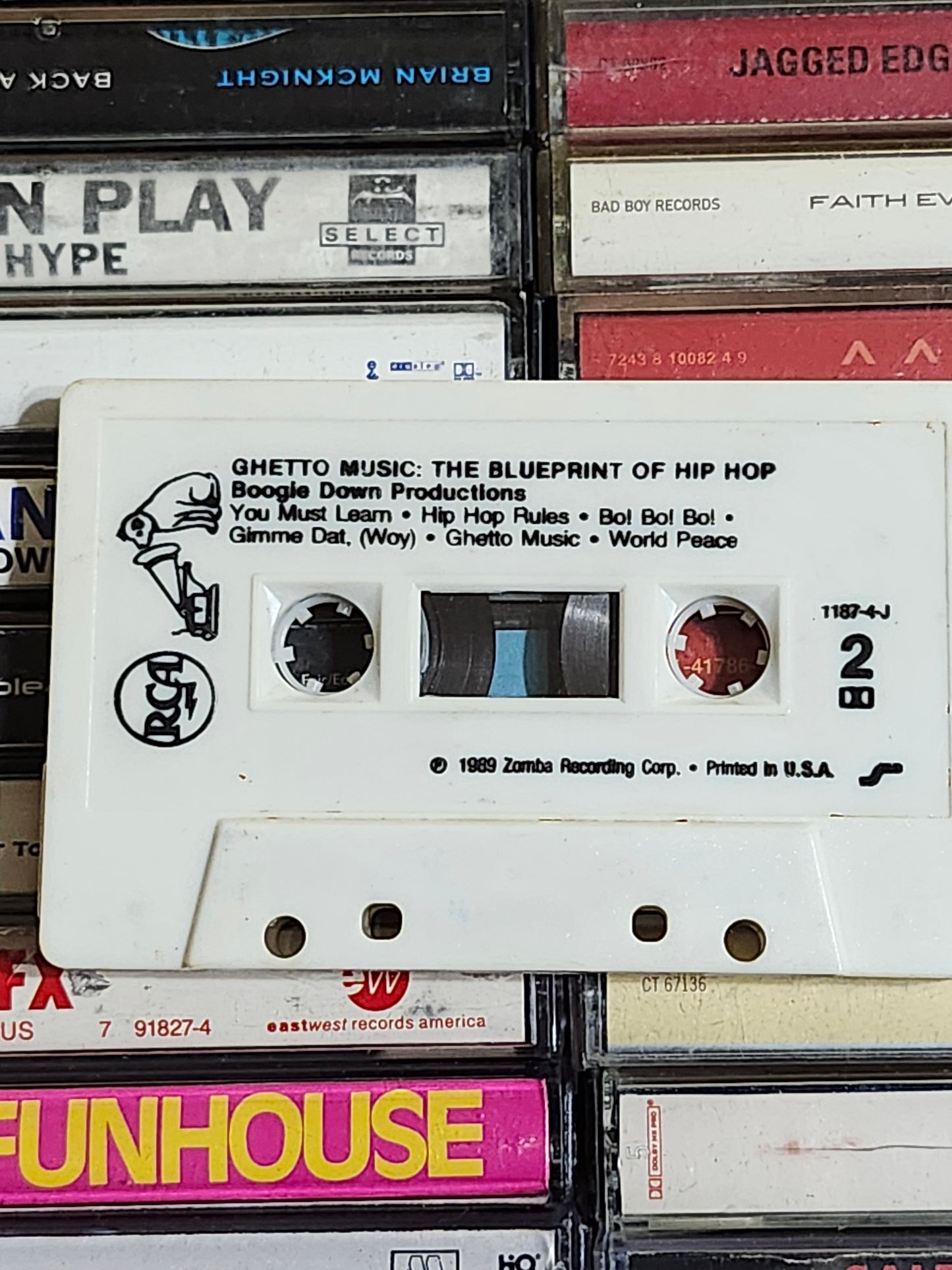 Boogie Down Productions Ghetto Music: The Blueprint of Hip Hop Cassette KRS-One