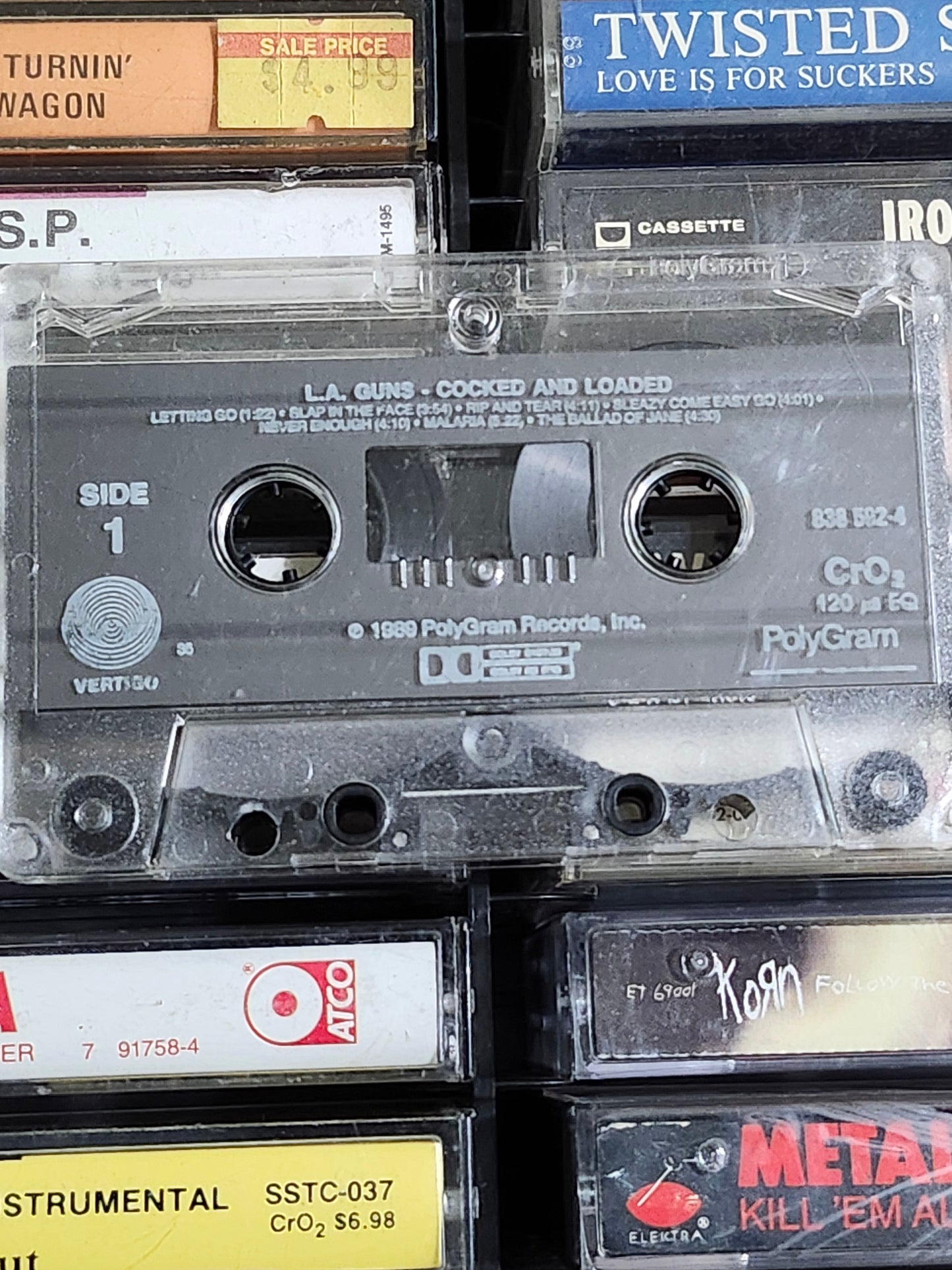 LA Guns - Cocked & Loaded Cassette Tape L.A.