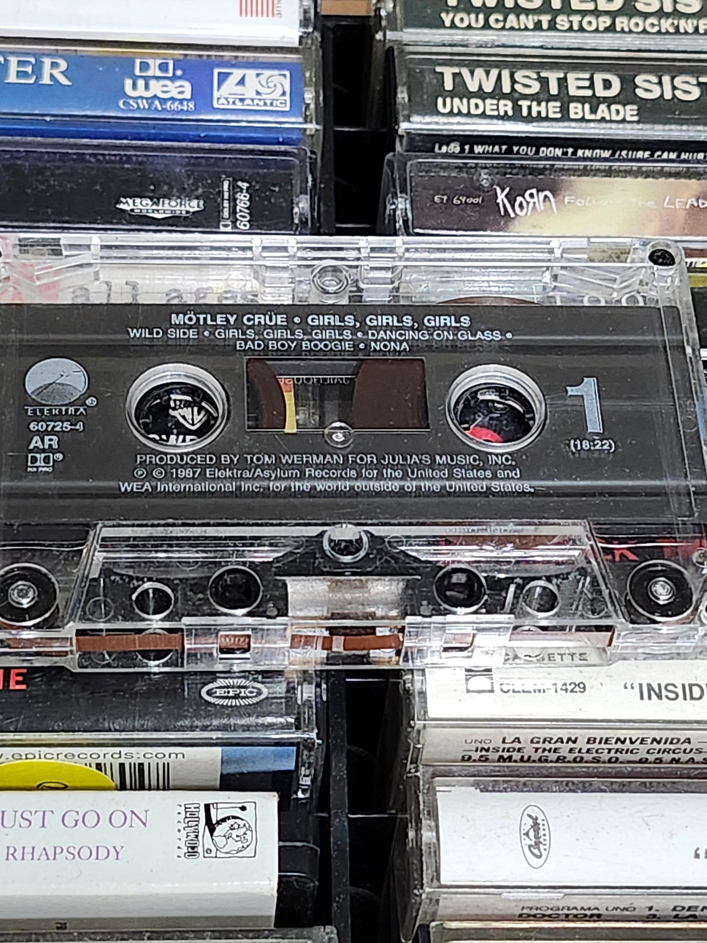 Motley Crue Dr. Feelgood Cassette Tape