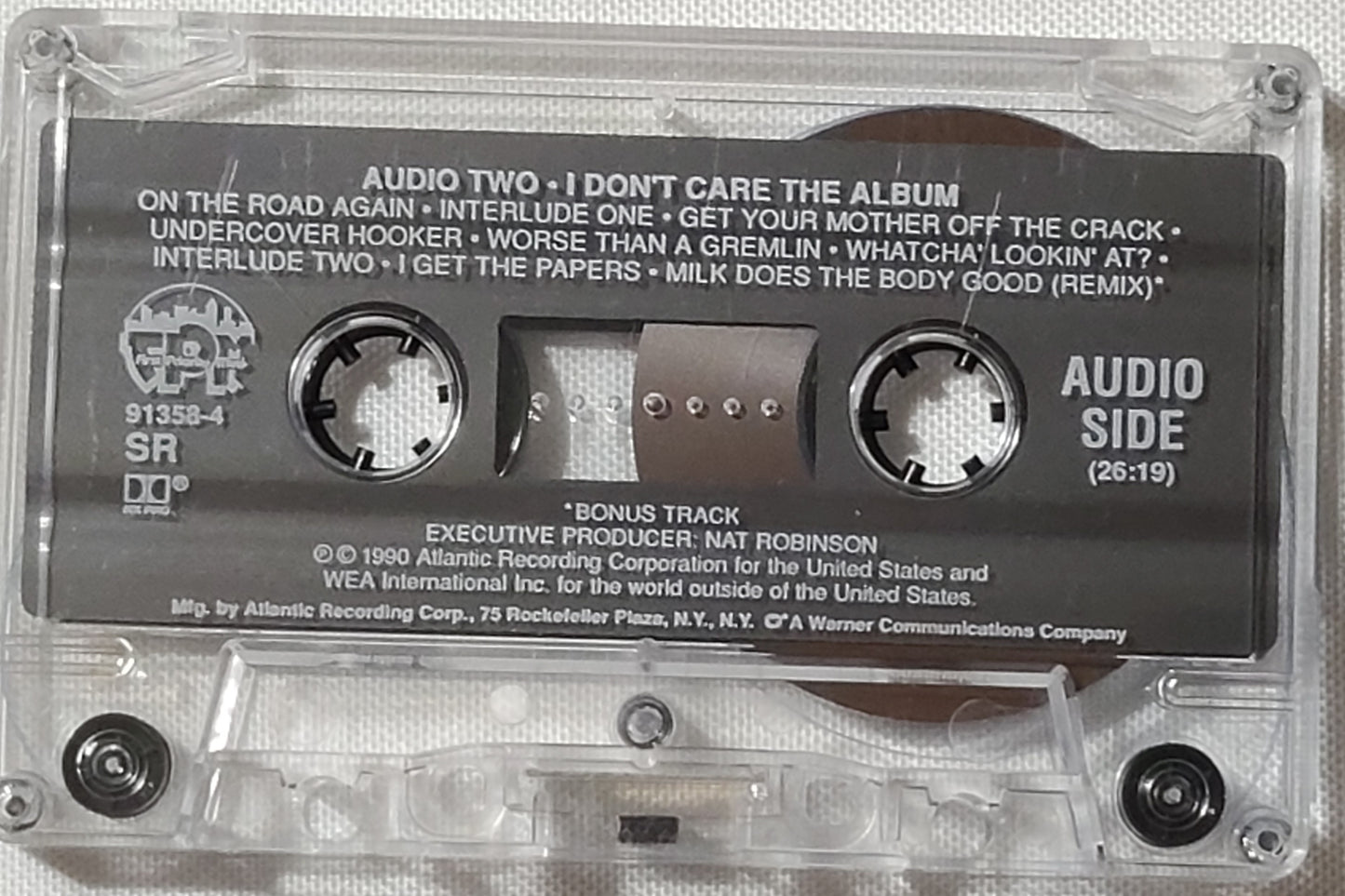 Audio Two I Dont Care Cassette Tape