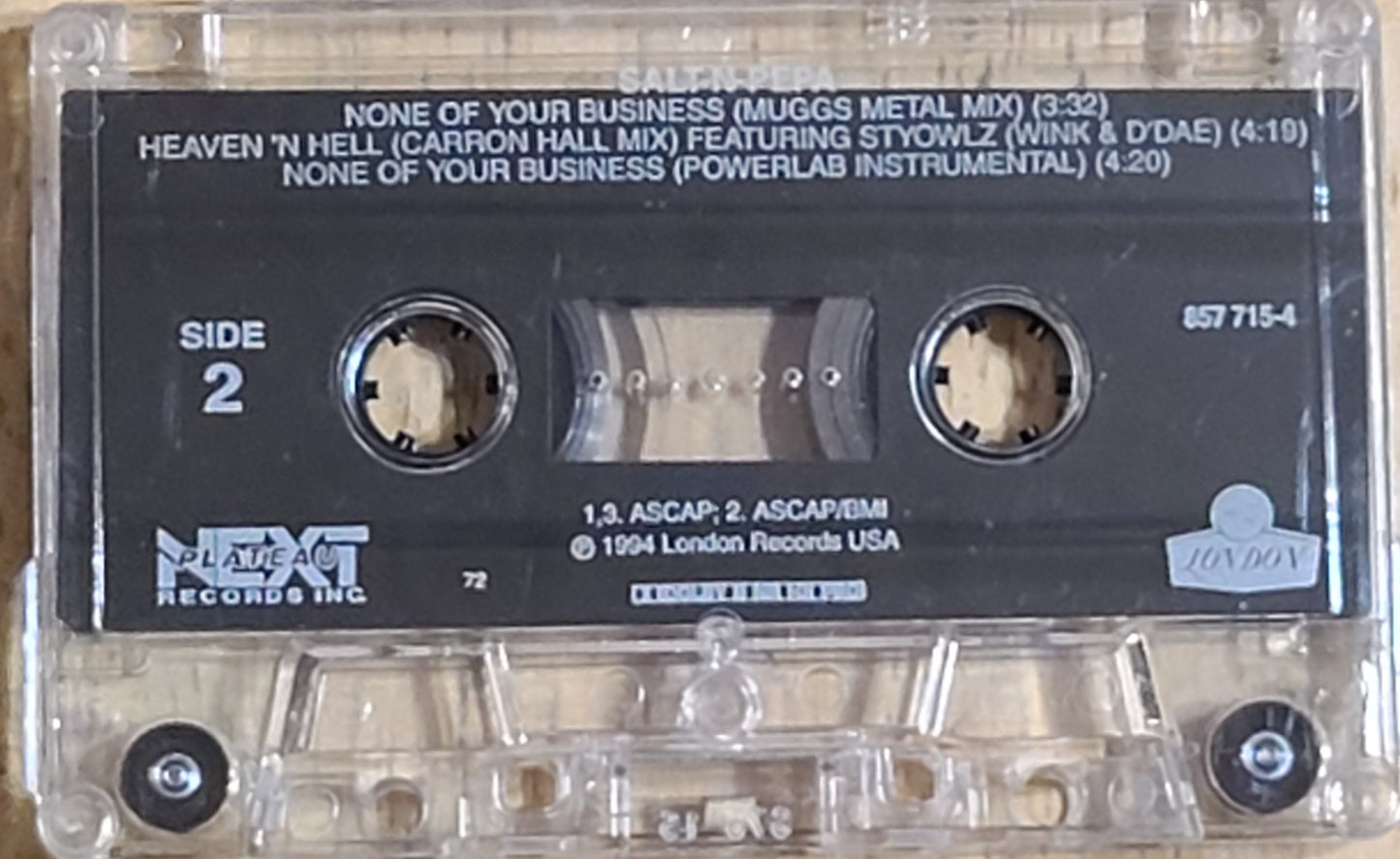 Salt-N-Pepa None Of Your Business Cassette Tape