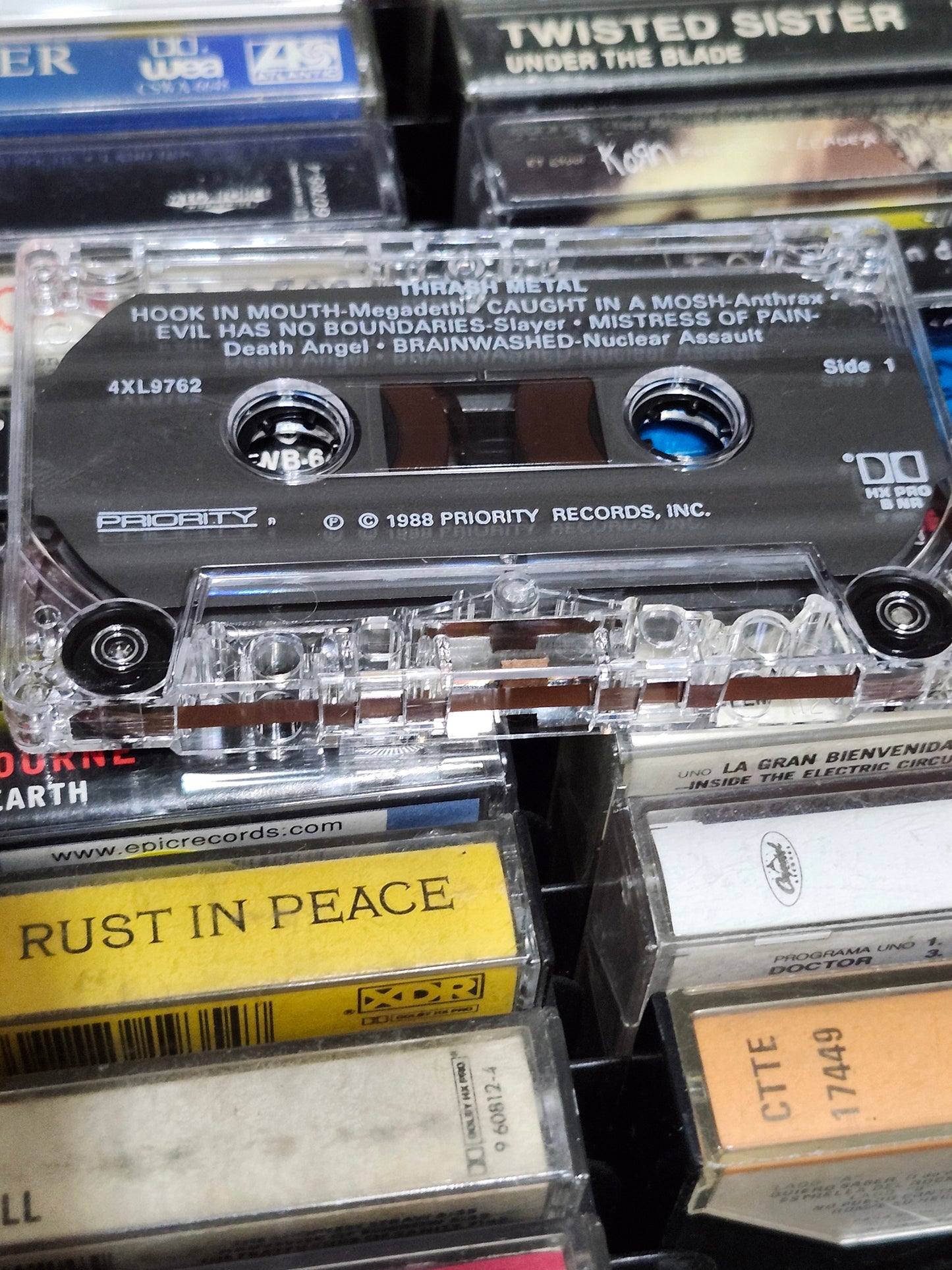 Thrash Metal Compilation Cassette Megadeth Anthrax Slayer