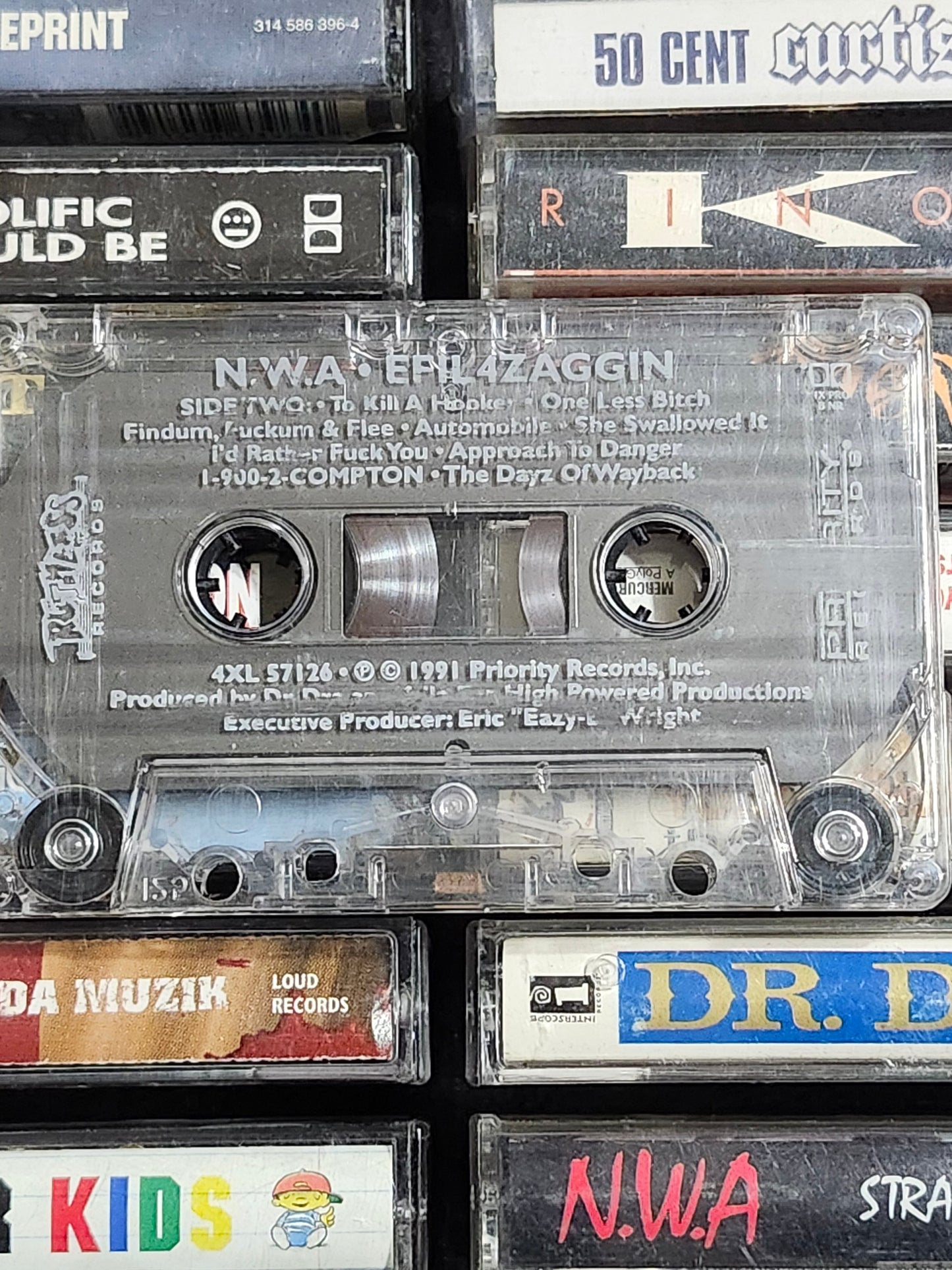 N.W.A. Niggaz 4 Life EFIL4ZAGGIN Cassette Tape NWA