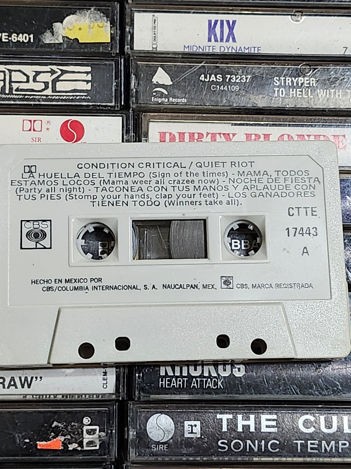 Quiet Riot Condition Critical Cassette Tape Impory Rare HTF OOP Metal