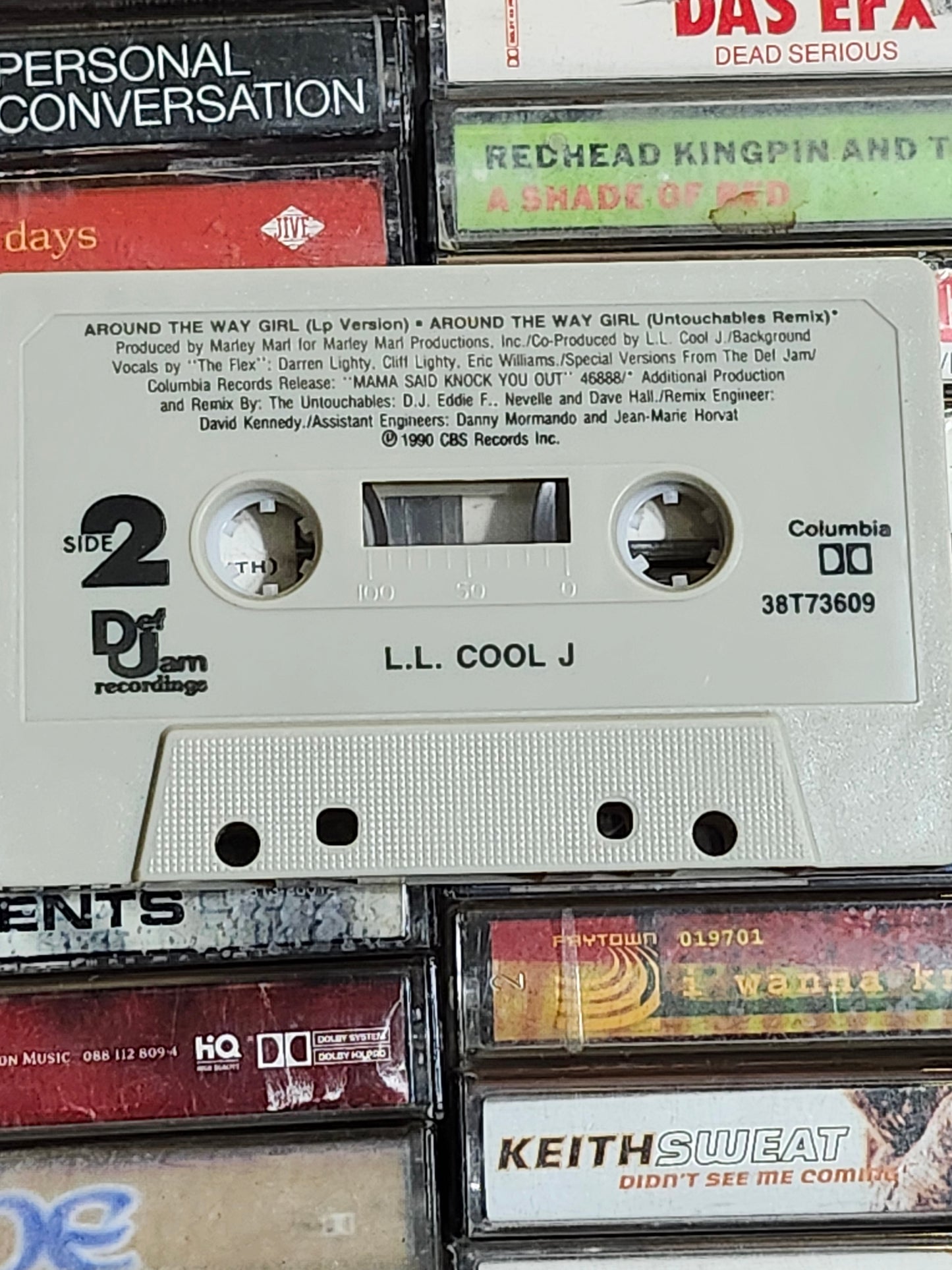 LL Cool J – Around The Way Girl Cassette Single 1990 Def Jam Columbia Rap
