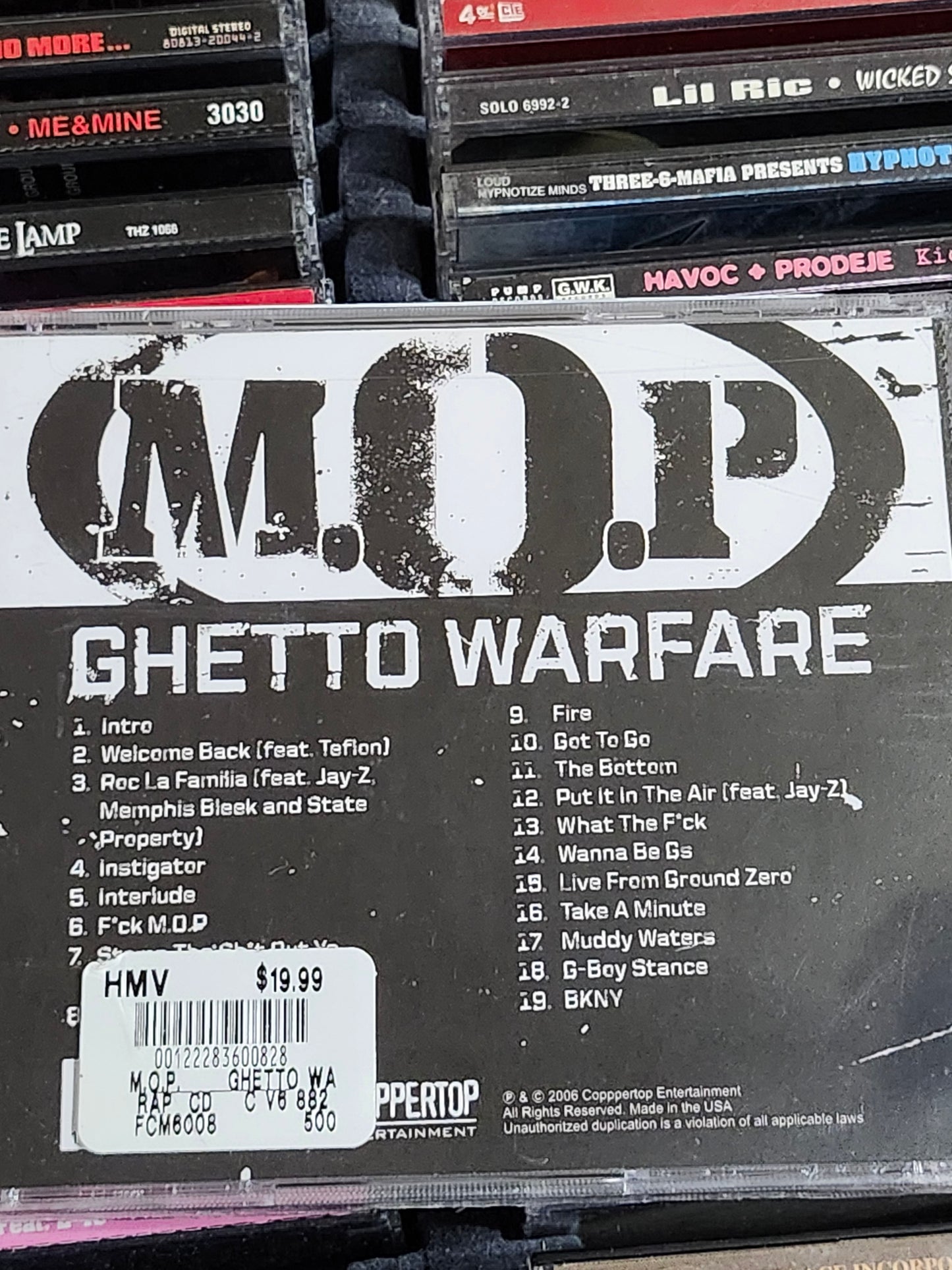 MOP - Ghetto Warfare CD M.O.P. Rare HTF OOP