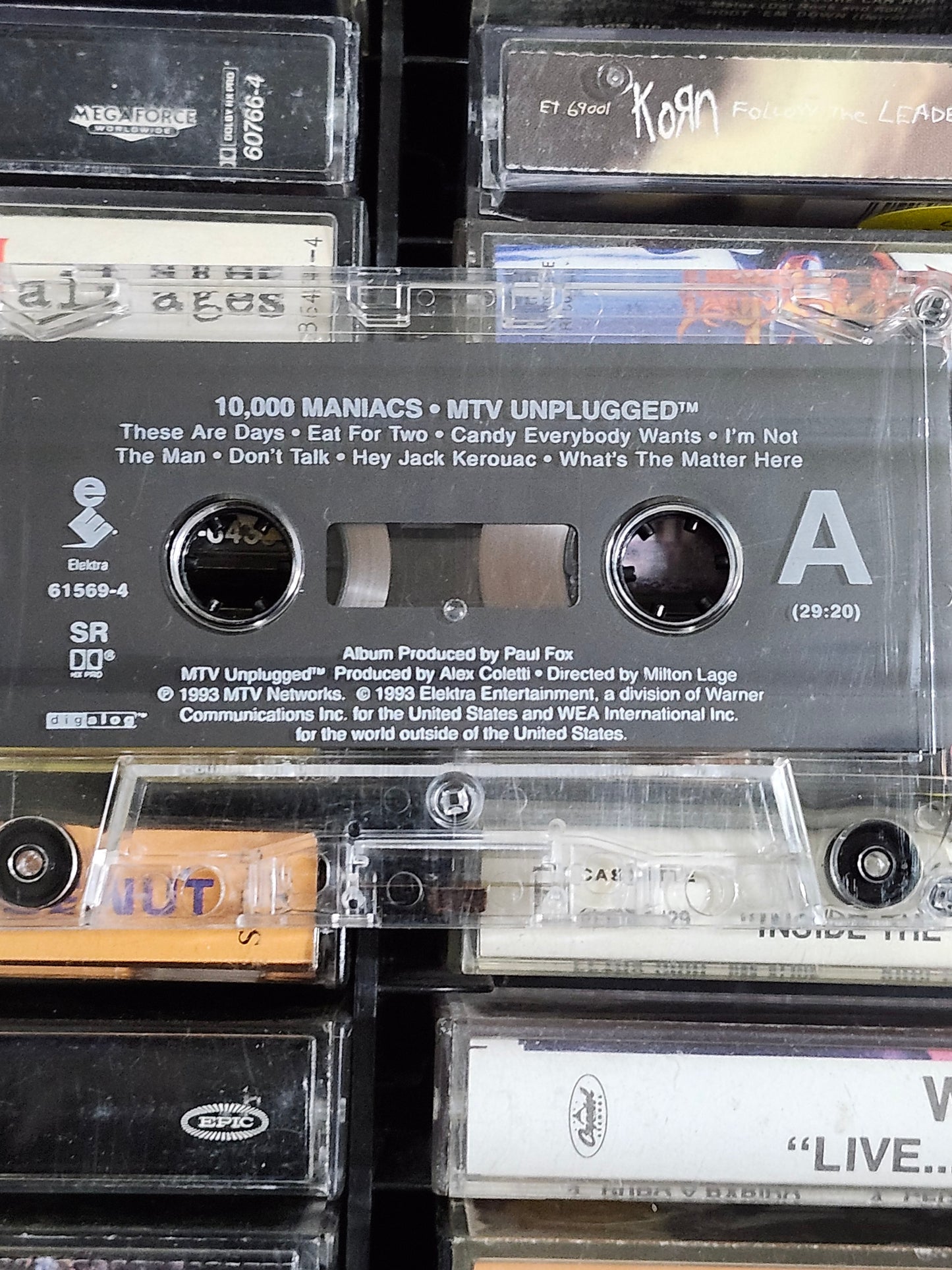 10,000 Maniacs MTV Unplugged Cassette