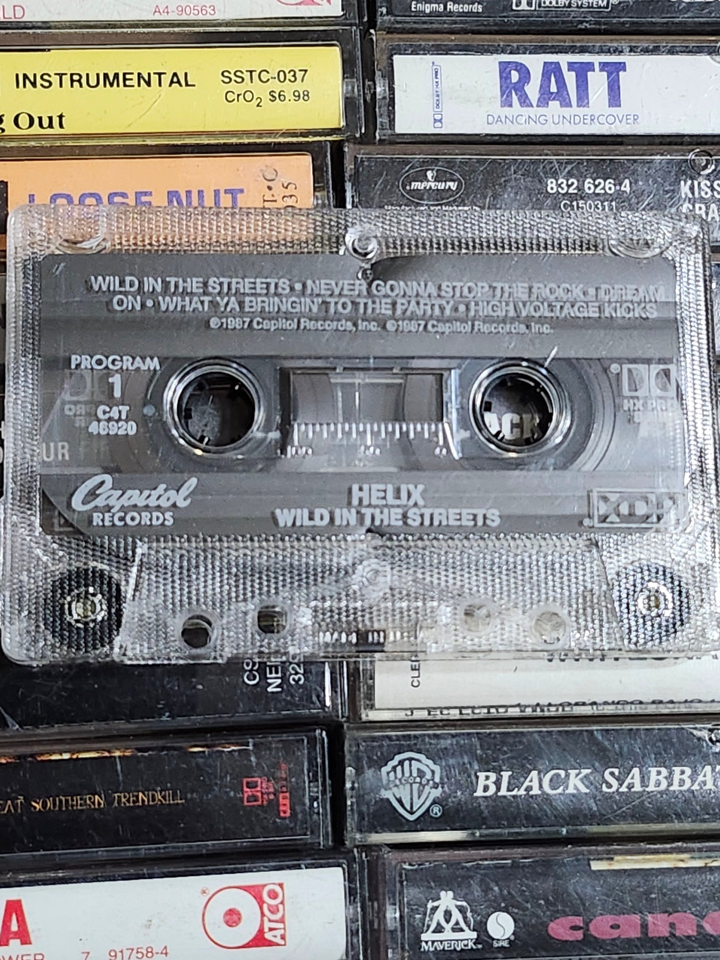 Helix Wild In The Streets Cassette Tape Hair Glam Metal Hard Rock