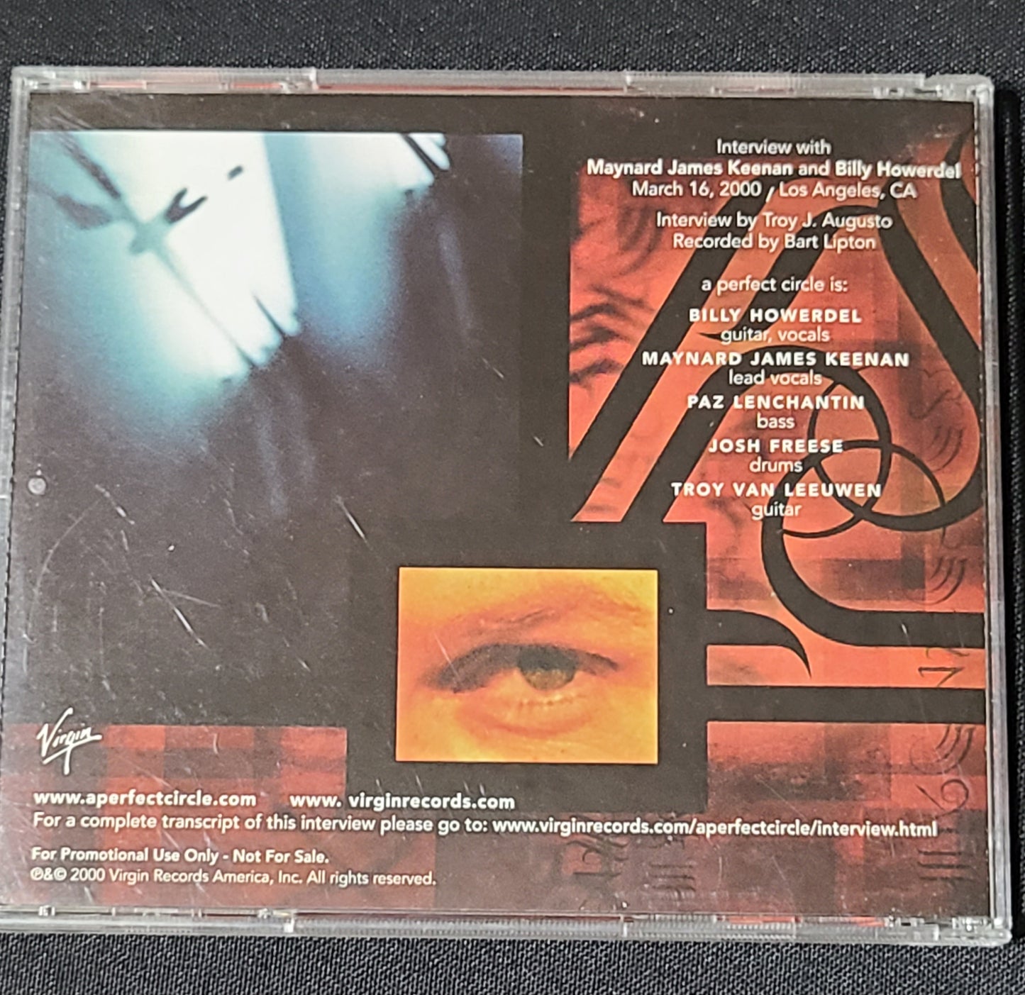 A Perfect Circle Interview Disc CD Tool Metal Rock