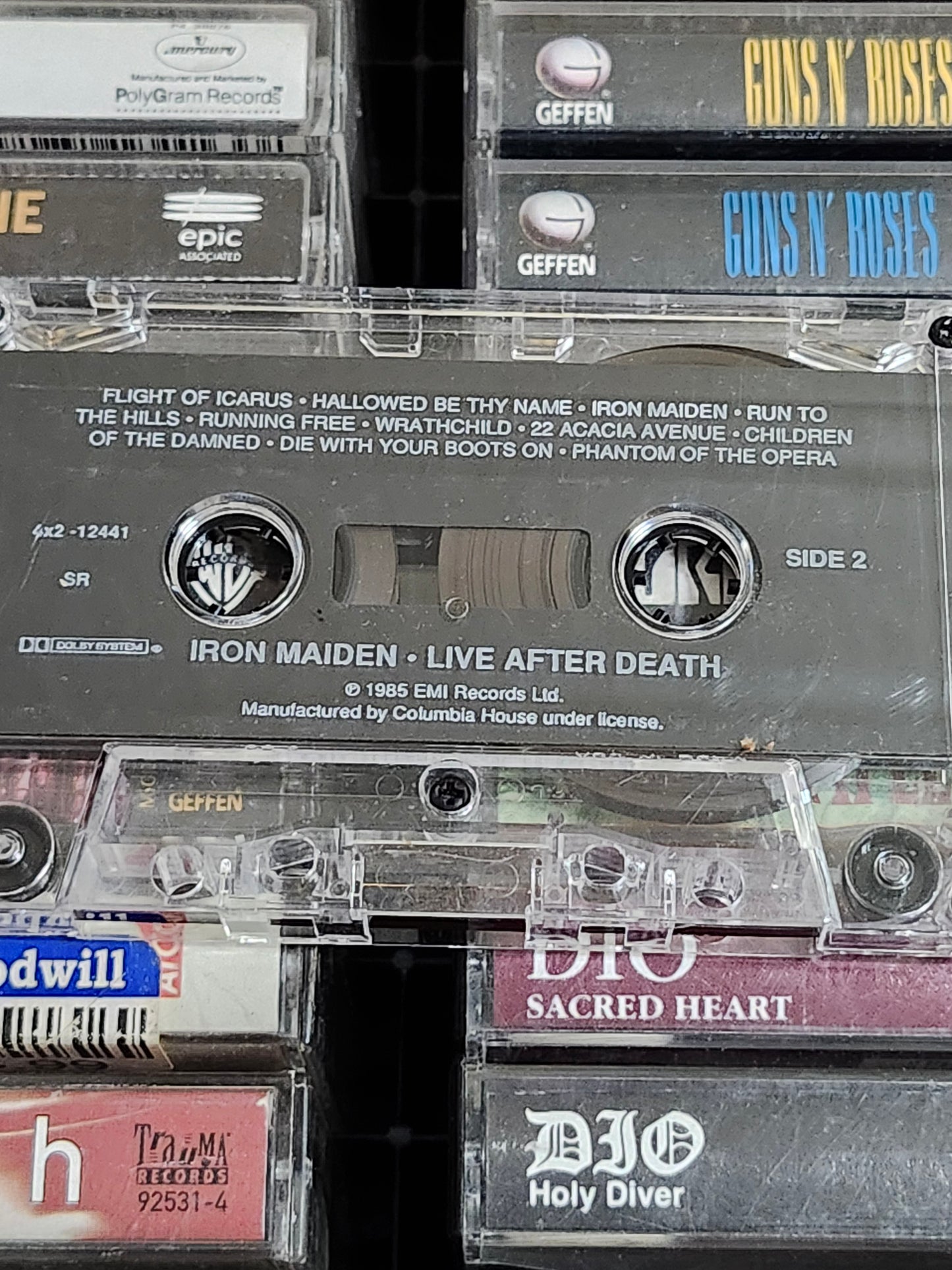 Iron Maiden Live After Death Cassette Tape