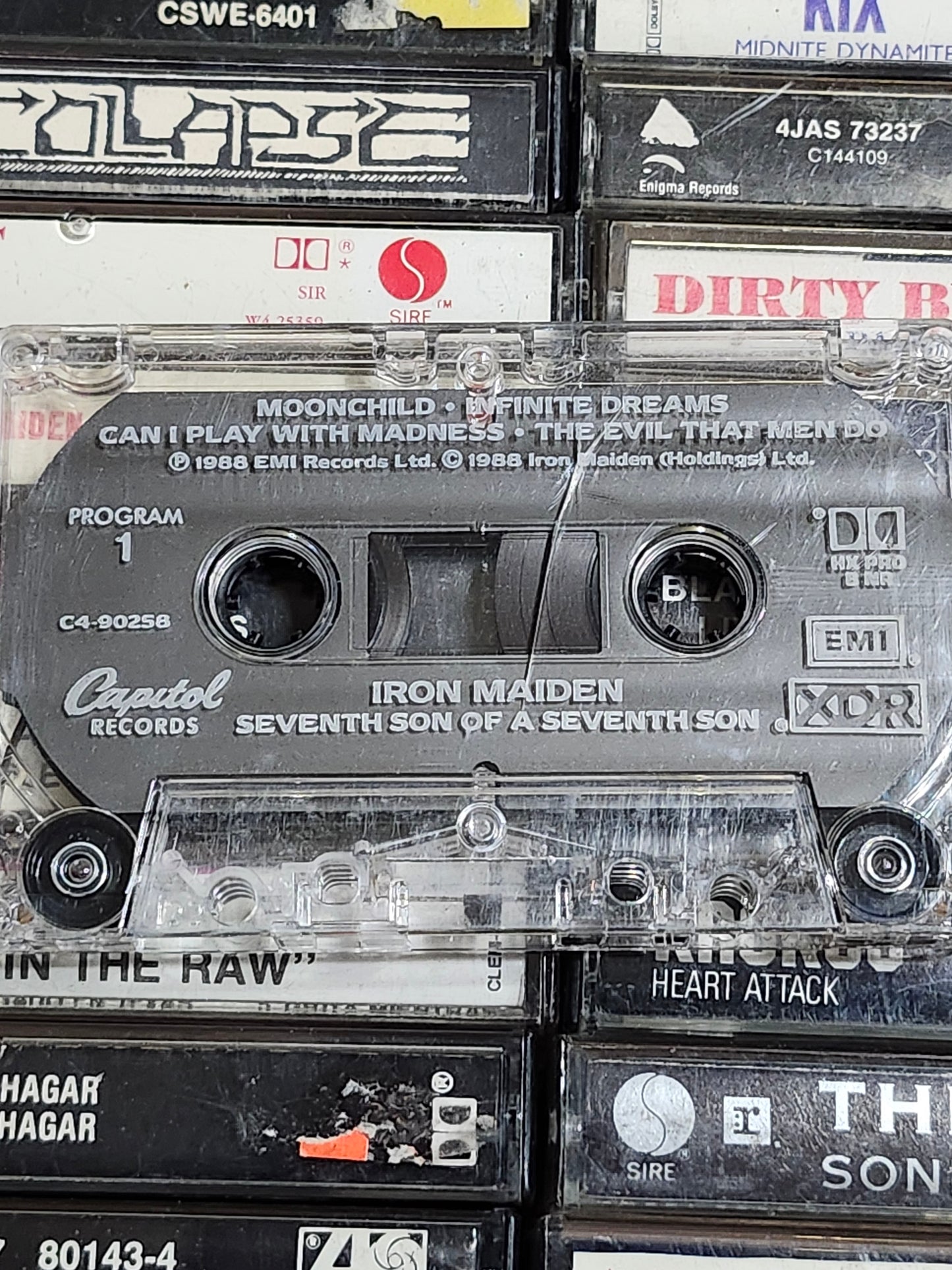Iron Maiden Seventh Son Of A Seventh Son Cassette Tape
