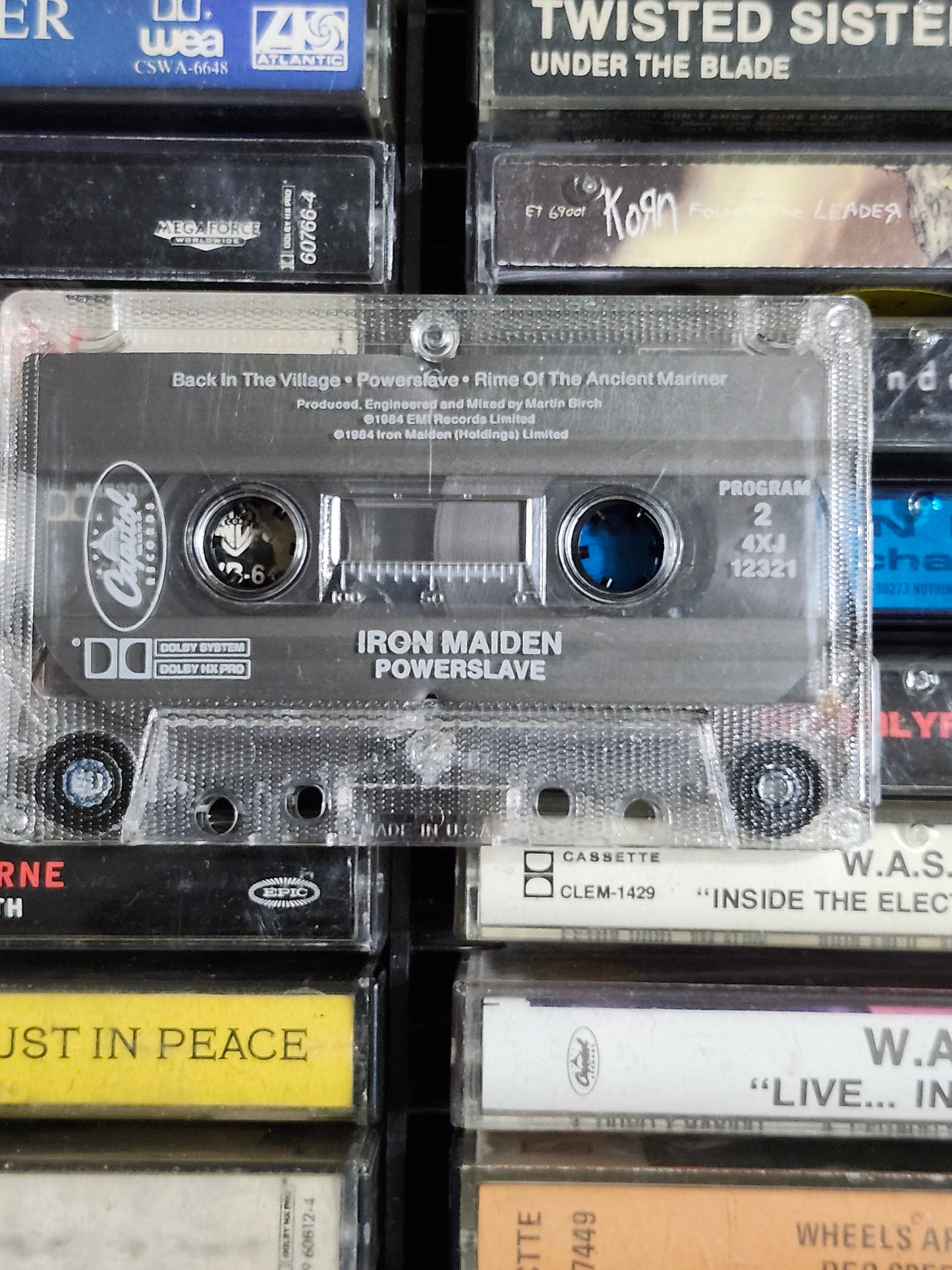 Iron Maiden - Powerslave Cassette Tape Metal