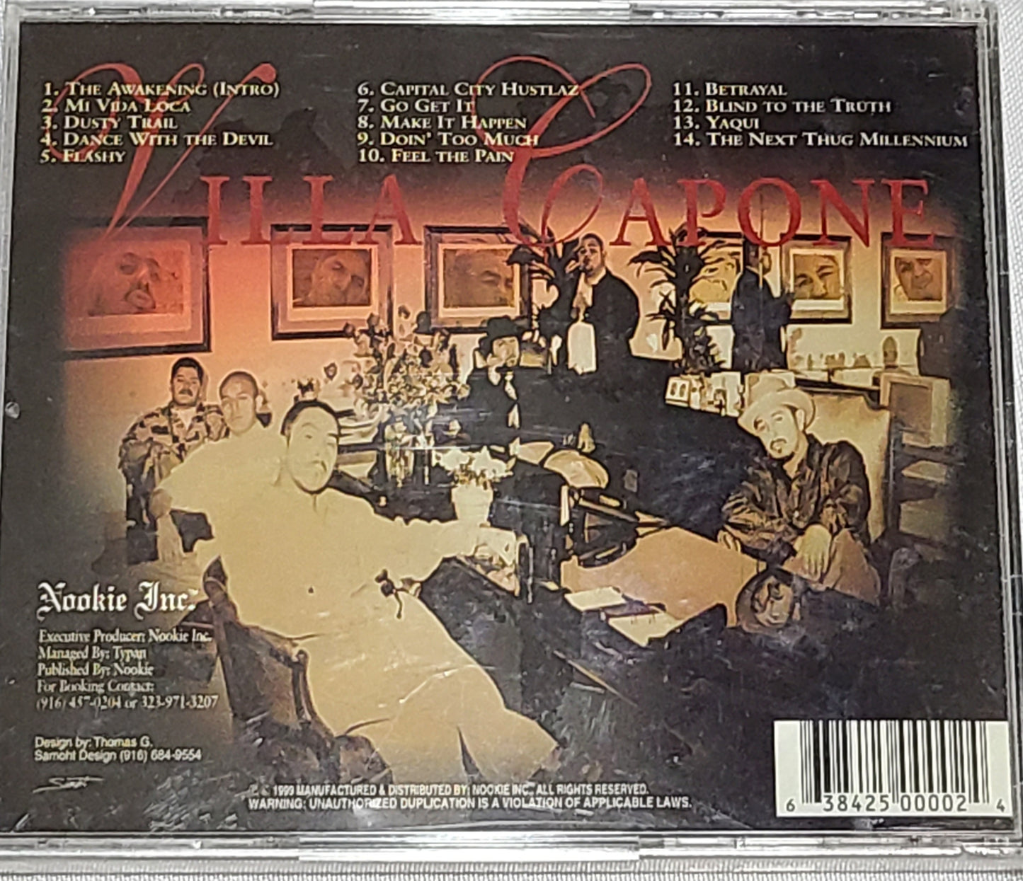Villa Capone Sins of The Father Sacramento Rap Rare HTF OOP Cali Norcal