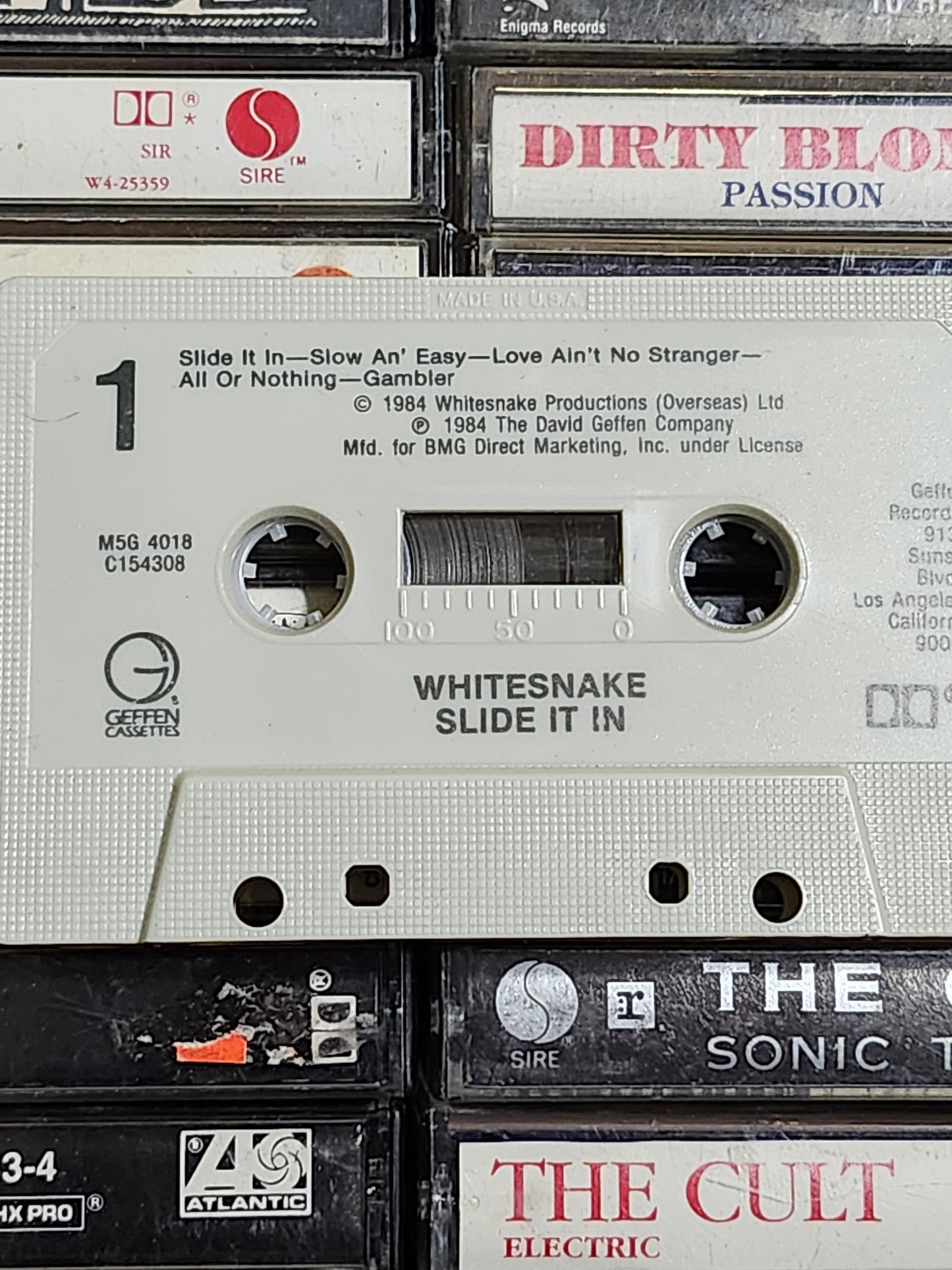 Whitesnake Slide It In Cassette