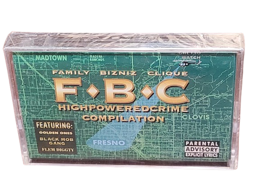 Family Bizniz Clique Highpoweredcrime Cassette Rap Tape Fresno Rare HTF OOP