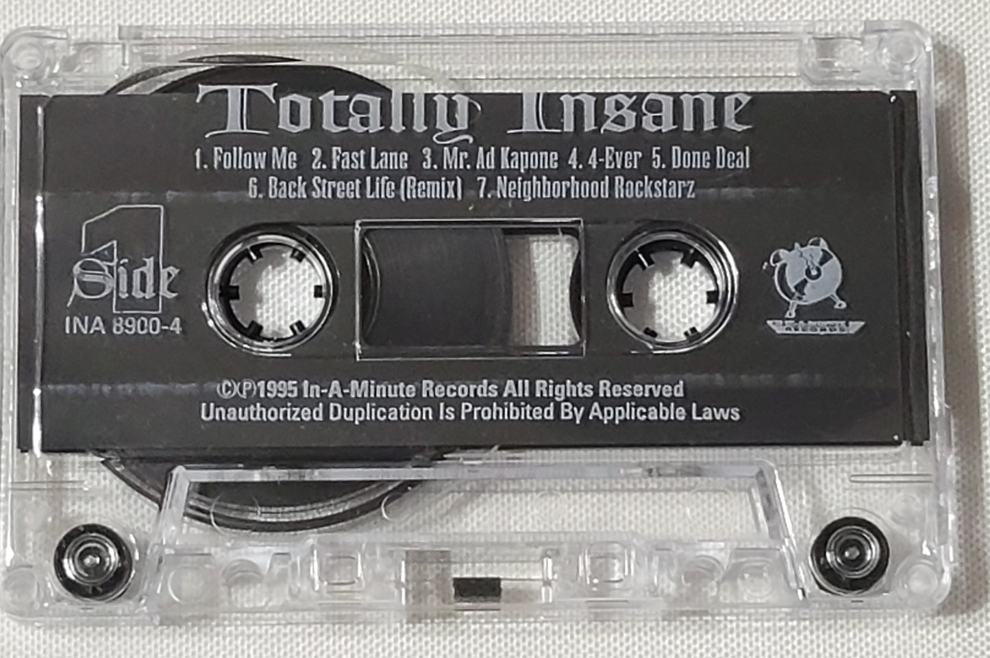 Totally Insane: Back Street Life Cassette Tape Dre-Dog Money Marc