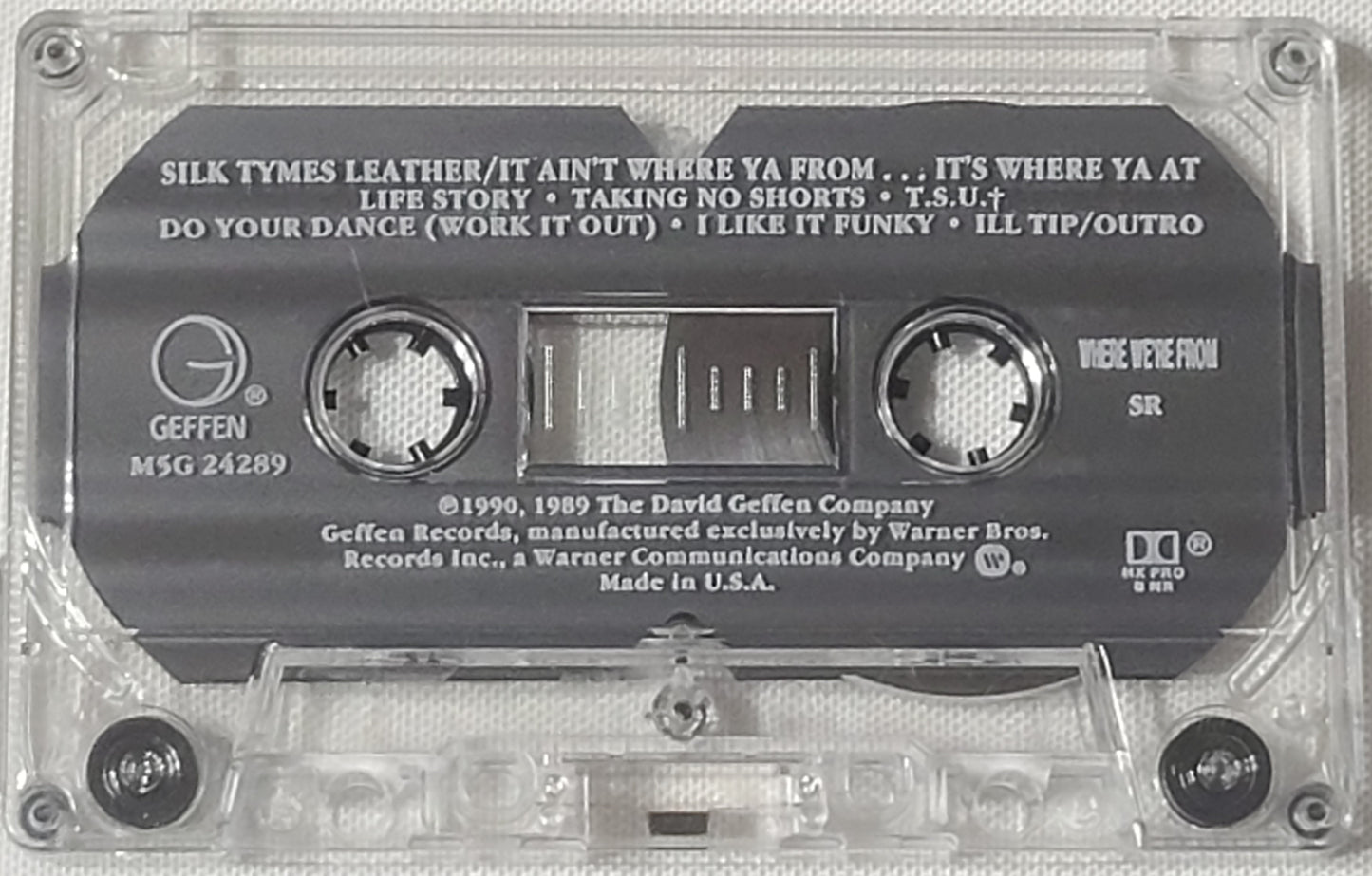 Silk Tymes Leather It Ain't Where Ya From It's Where ya At Tape Cassette