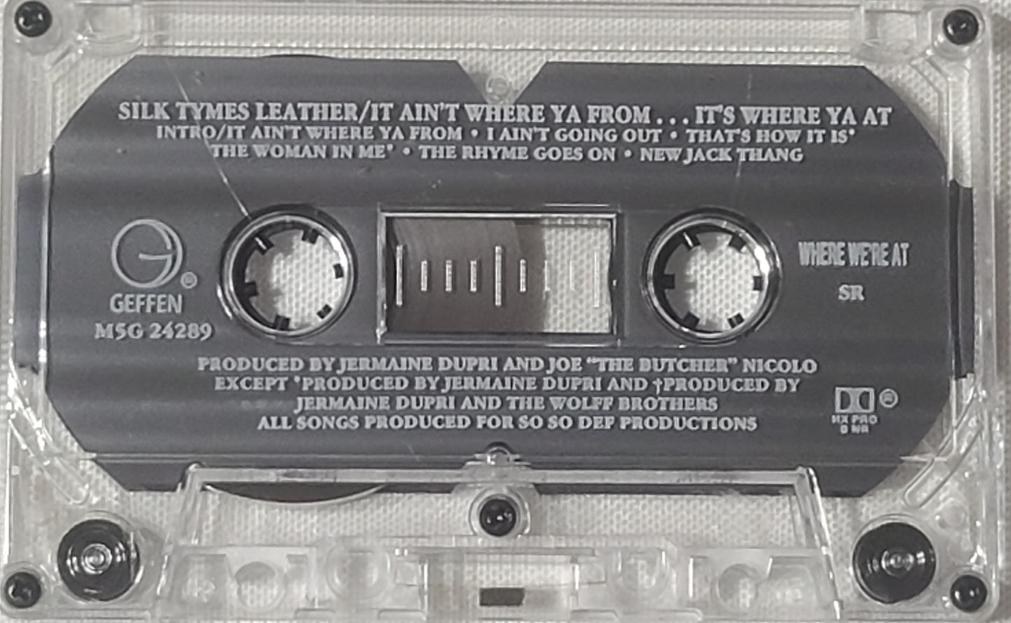 Silk Tymes Leather It Ain't Where Ya From It's Where ya At Tape Cassette