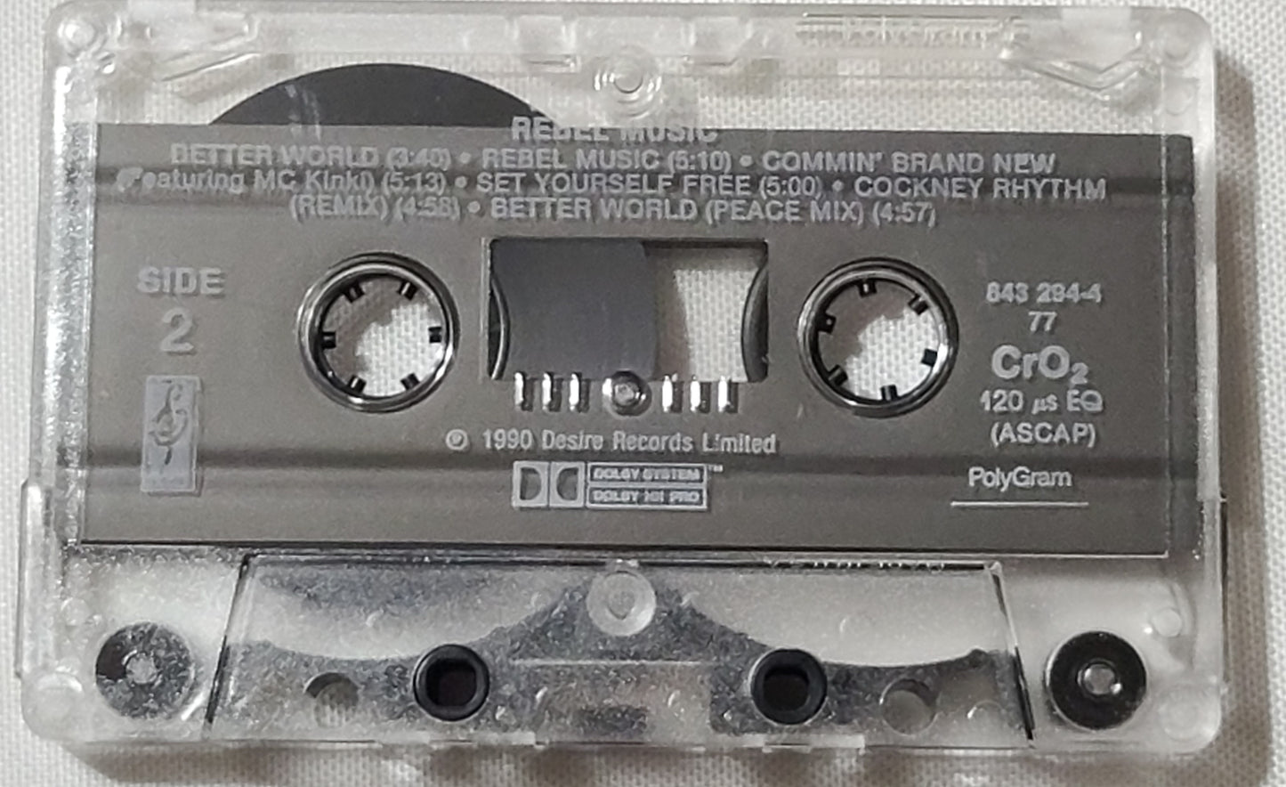 Rebel MC Rebel Music Cassette Tape