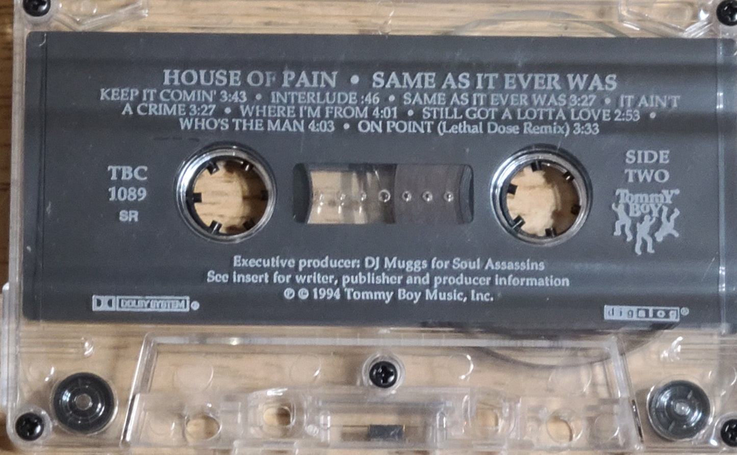 House Of Pain Same As It Ever Was Cassette Tape