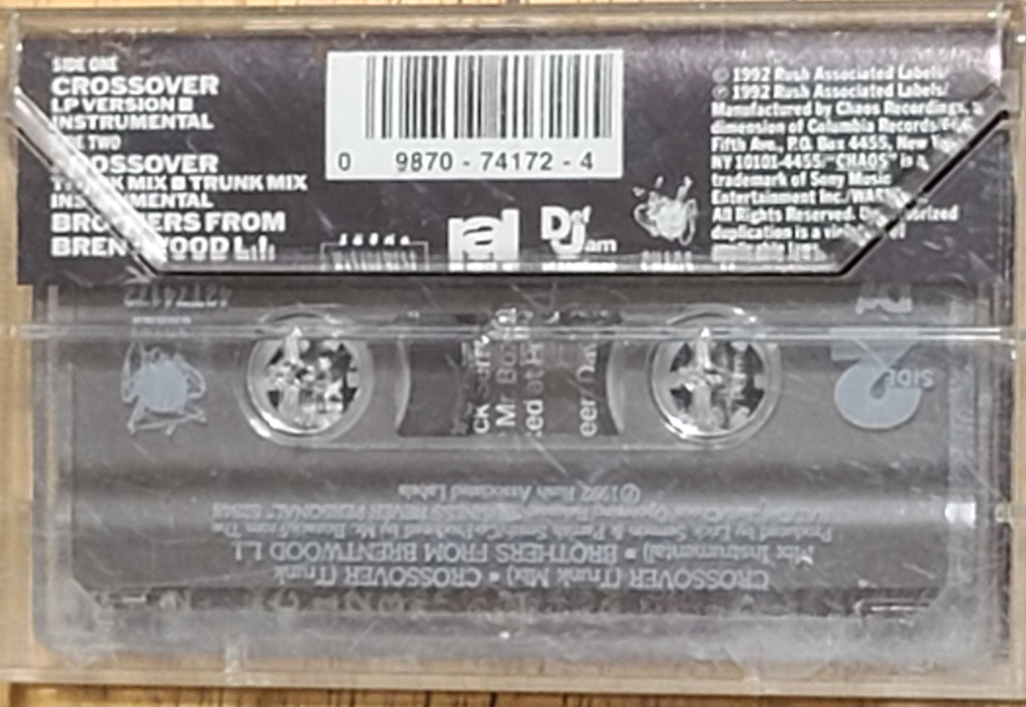 EPMD Crossover / Brothers From Brentwood L.I. Cassette Single Def Jam