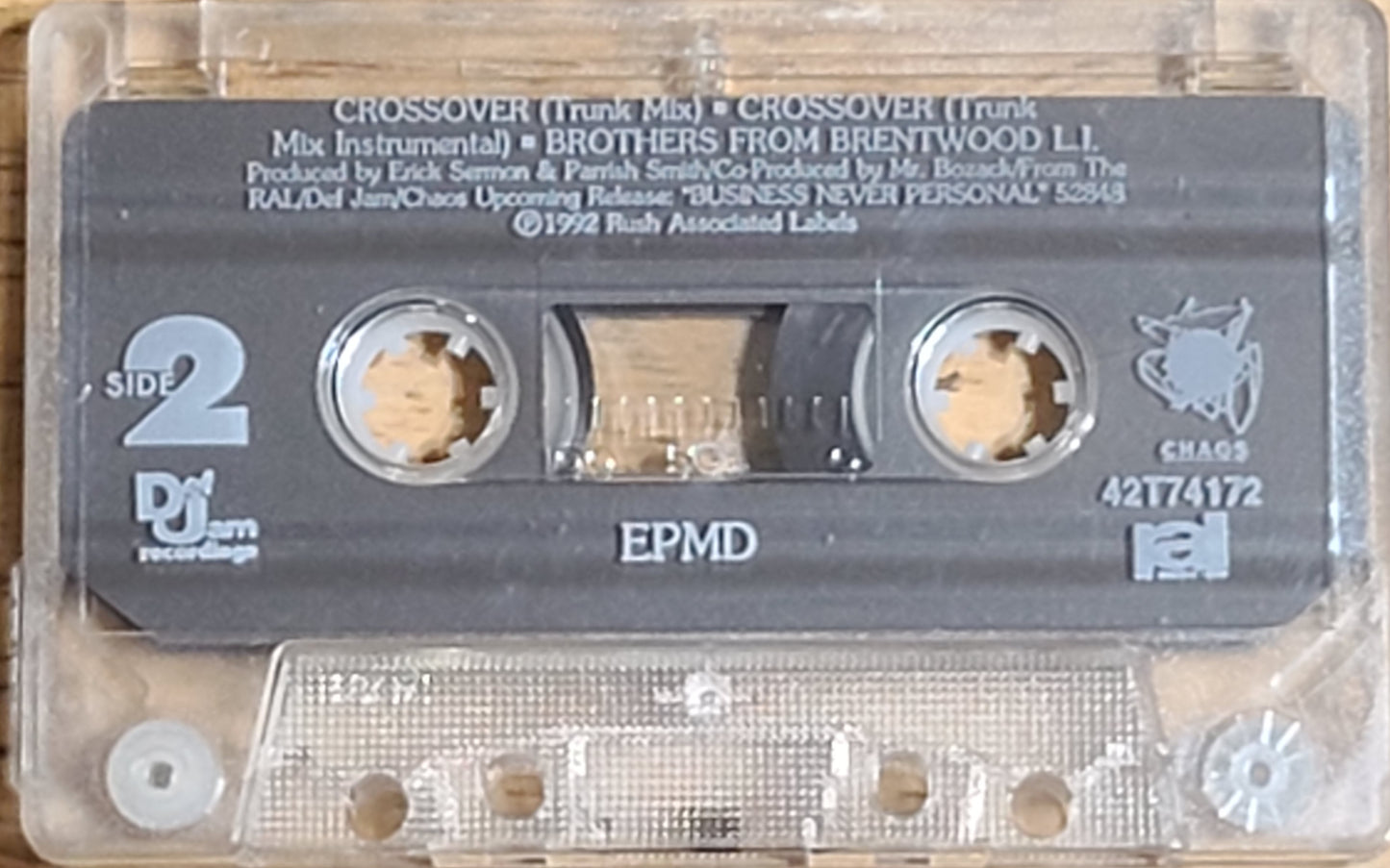EPMD Crossover / Brothers From Brentwood L.I. Cassette Single Def Jam