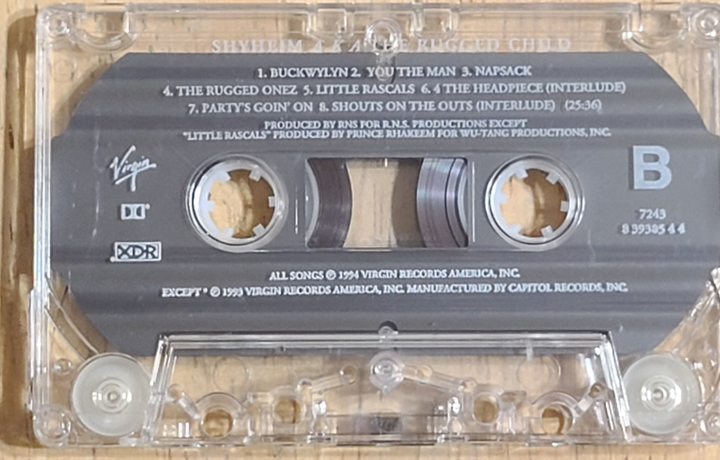 Shyheim aka The Rugged Child Cassette Tape