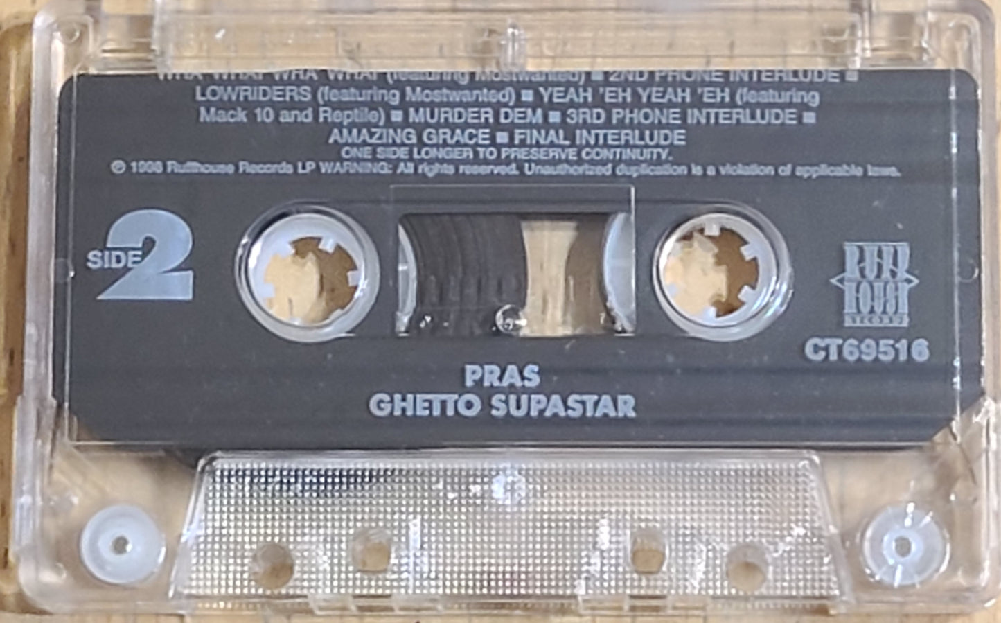 Pras Ghetto Supastar Cassette Tape