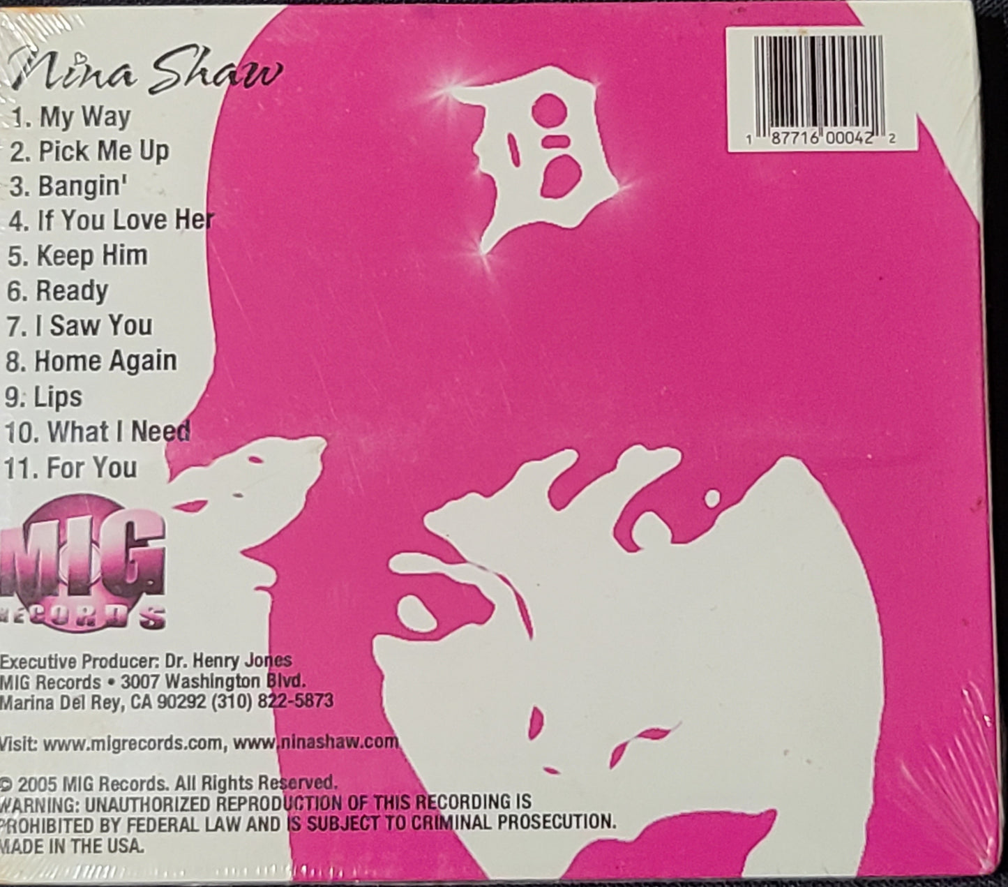 Nina Shaw For You CD