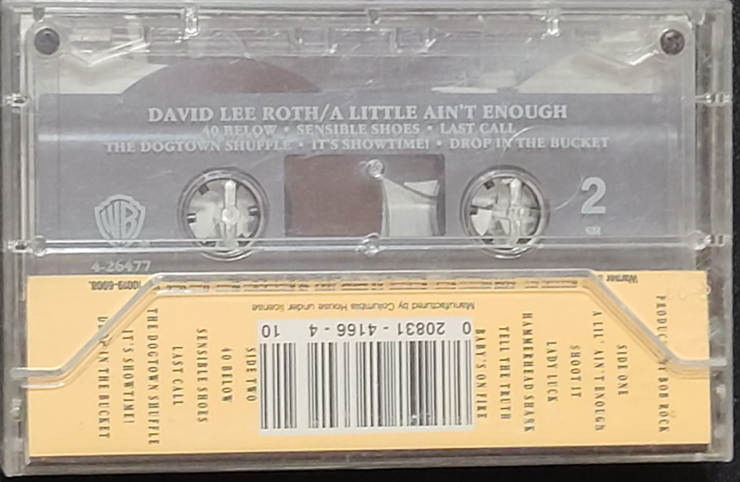 David Lee Roth A Little Ain't Enough Cassette Tape