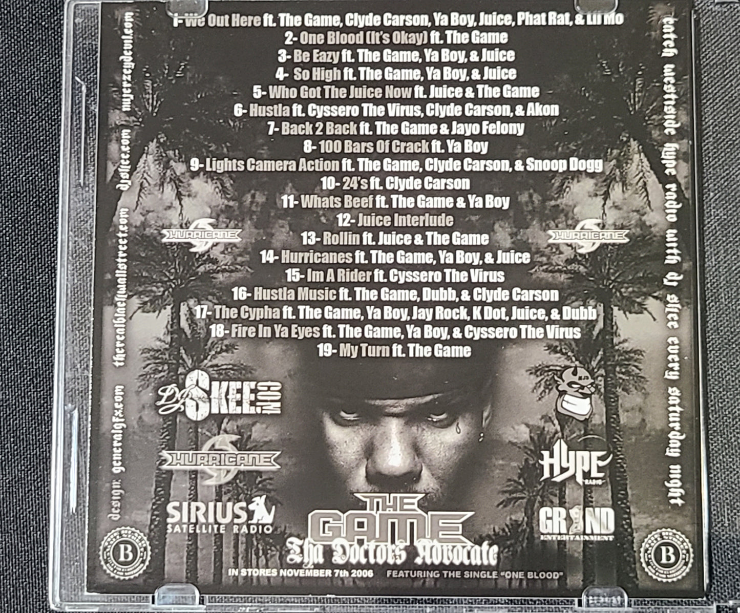 The Game Black Wall Street CD Mixtape DJ Skee Nu Jersey Devil Journal HTF OOP