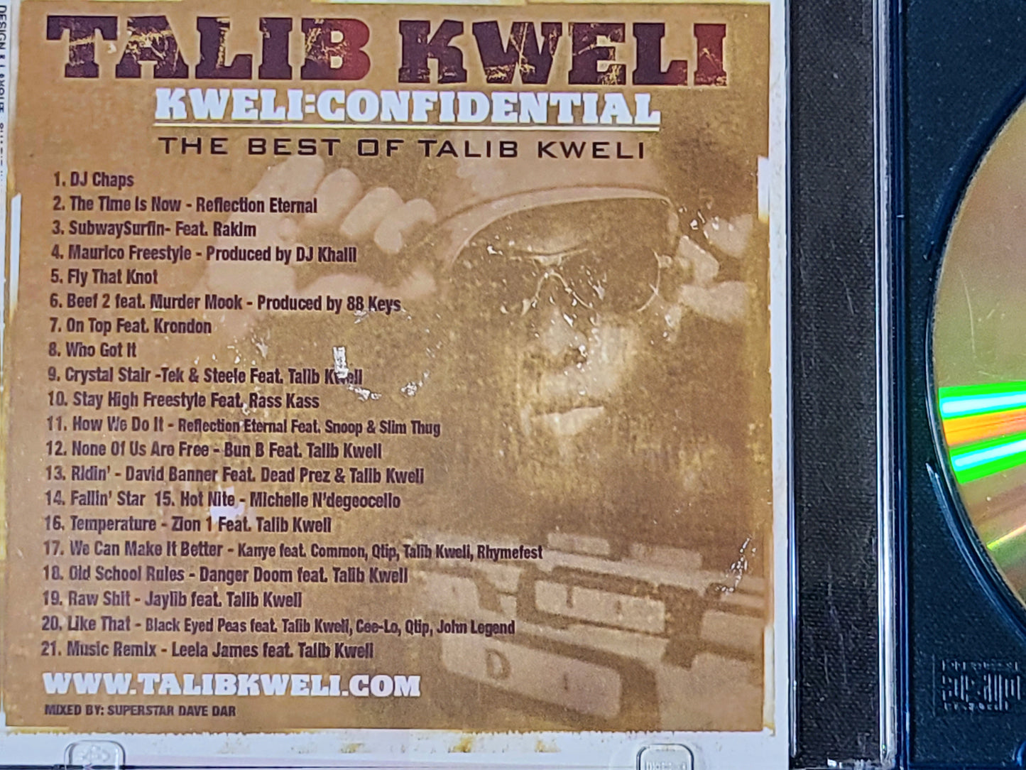 Talib Kweli Confidential Best Of CD Mixtape Rare HTF OOP