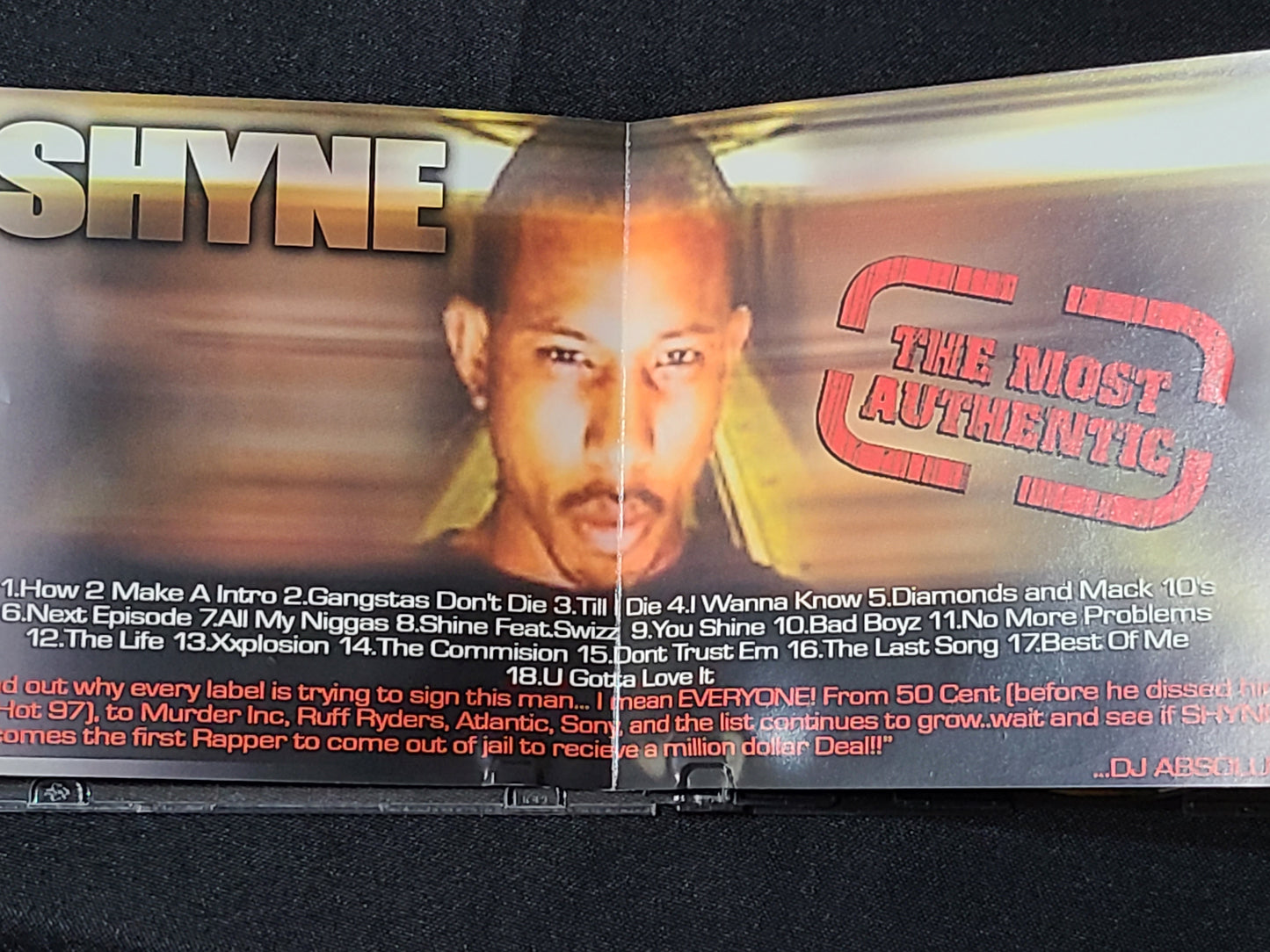 Shyne The Most Authentic CD Mixtape Rare HTF OOP DJ Absolut