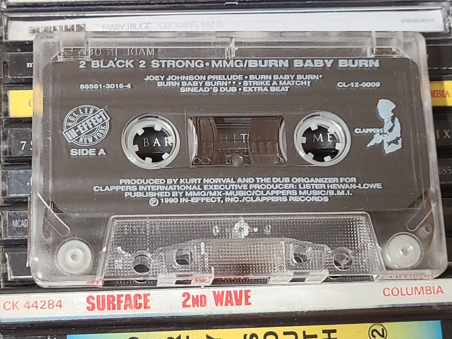 2 Black 2 Strong MMG Burn Baby Burn Cassette Tape