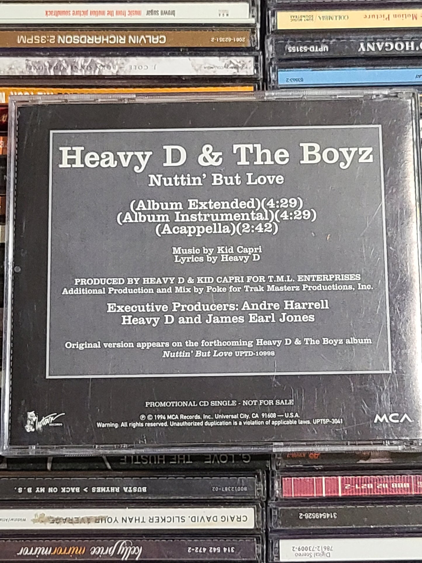Heavy D & The Boyz - Nuttin' But Love CD Single -3 Track Rare HTF OOP