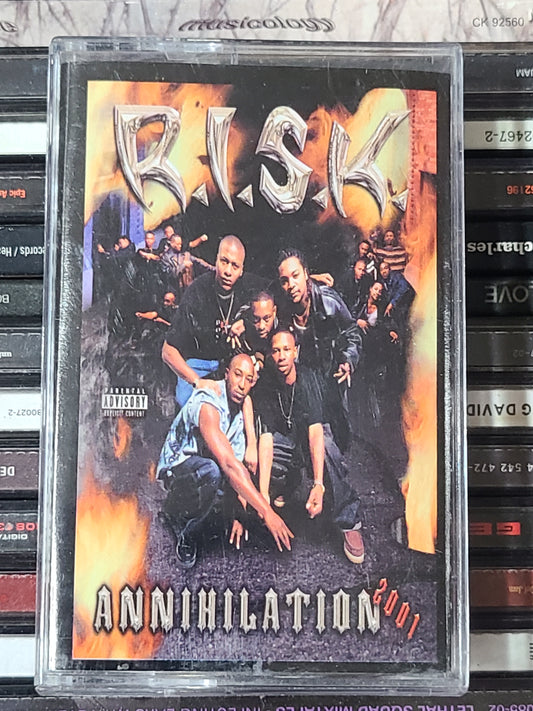 R.I.S.K. Annihilation 2001 Cassette Oakland Bay Area RISK Rare HTF OOP