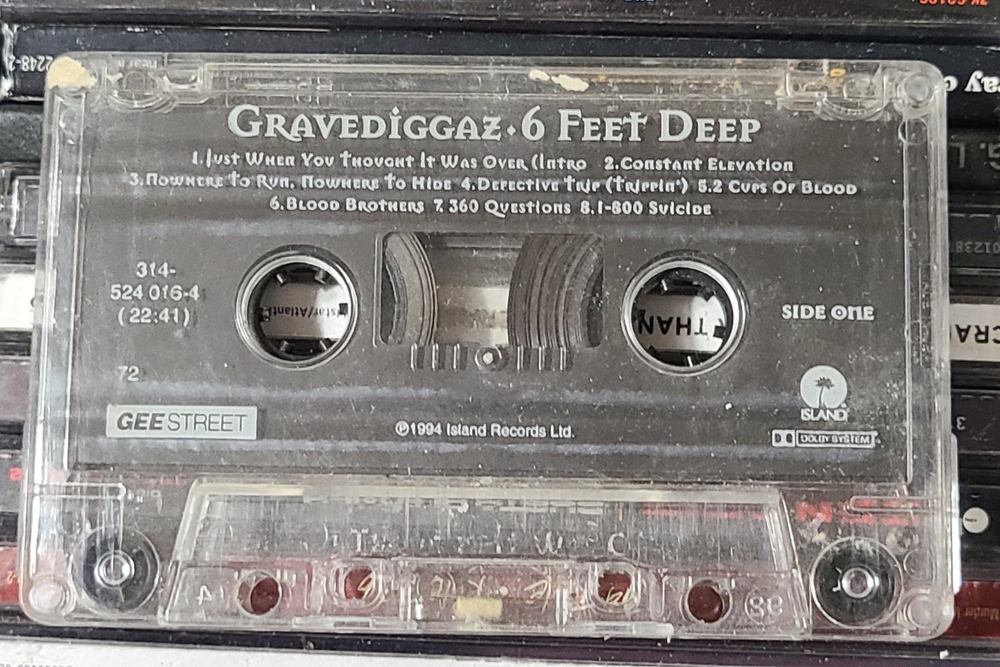 Gravediggaz - 6 Feet Deep Cassette Rare HTF OOP Horrorcore
