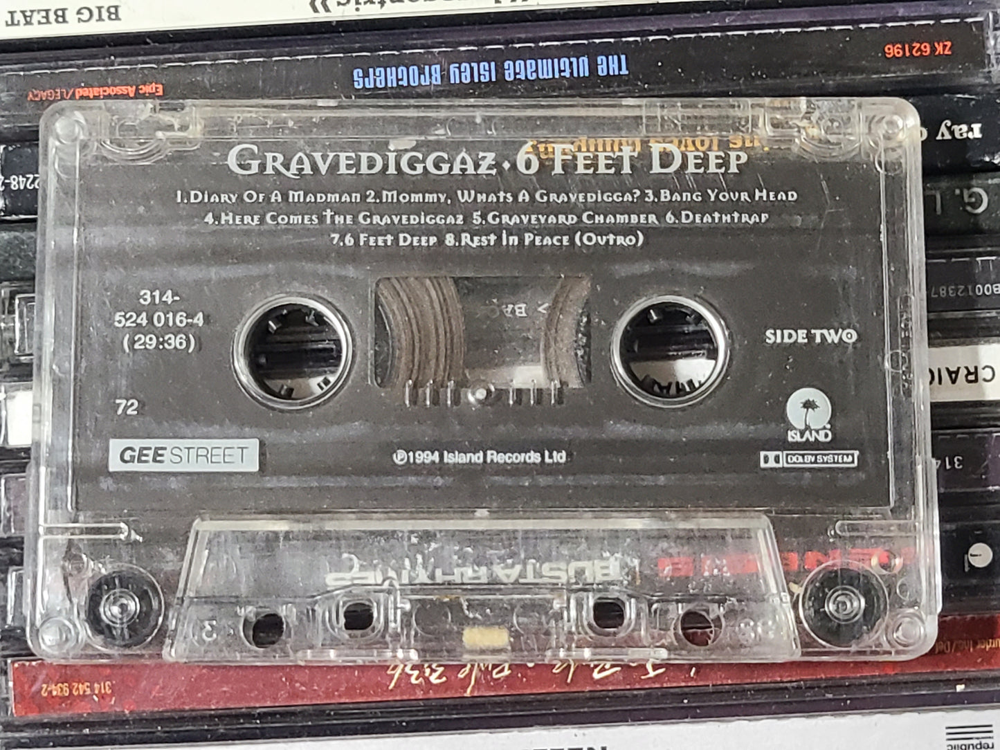 Gravediggaz - 6 Feet Deep Cassette Rare HTF OOP Horrorcore
