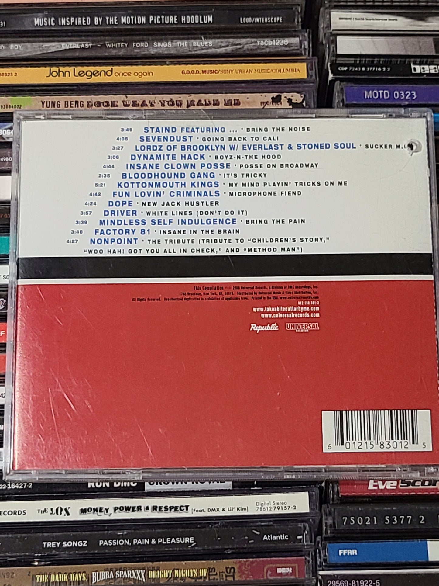 Take A Bite Outta Rhyme CD Staind Sevendust Insane Clown Posse Bloodhound Gang