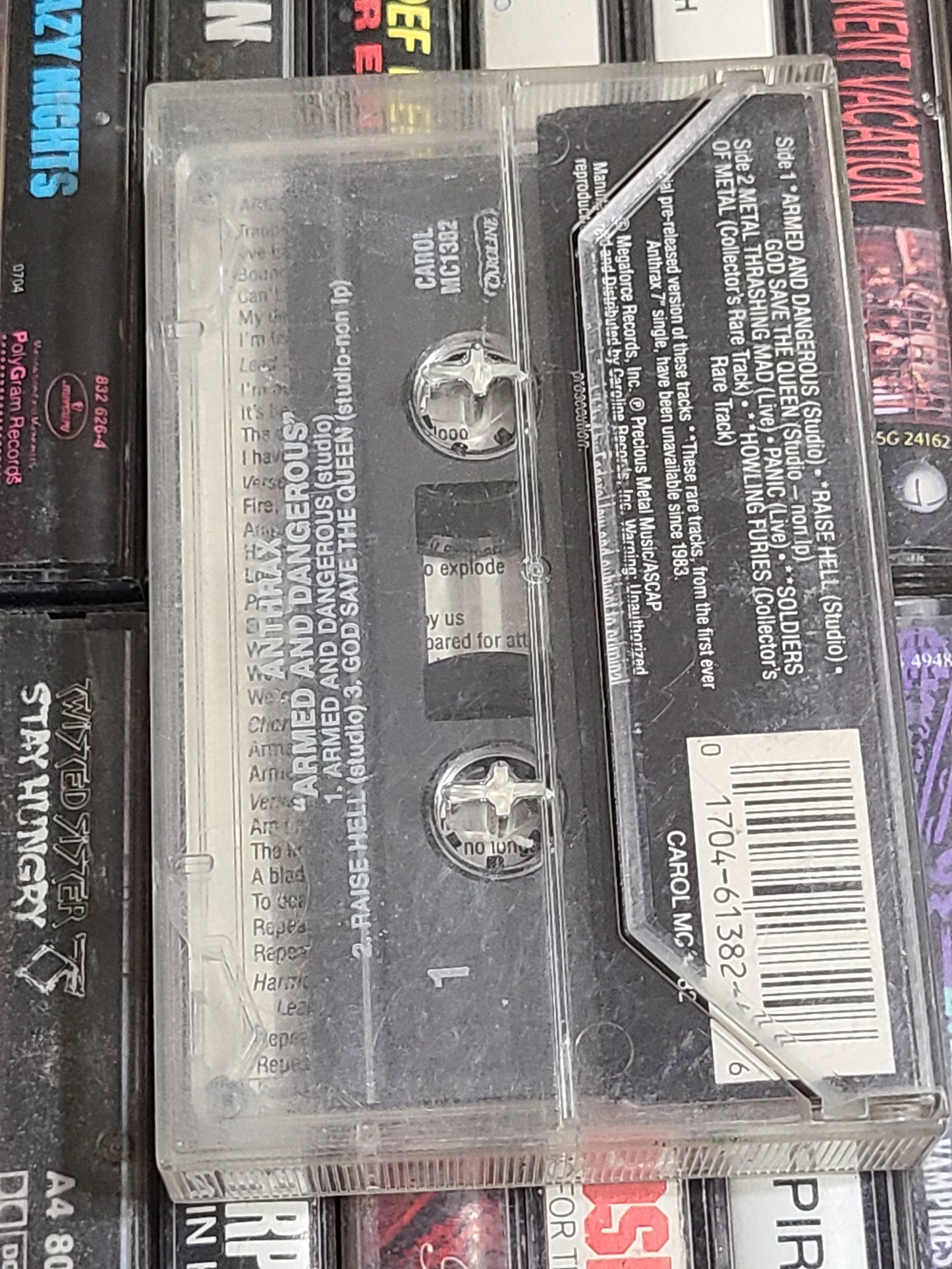 Anthrax Armed & Dangerous Cassette Tape Metal